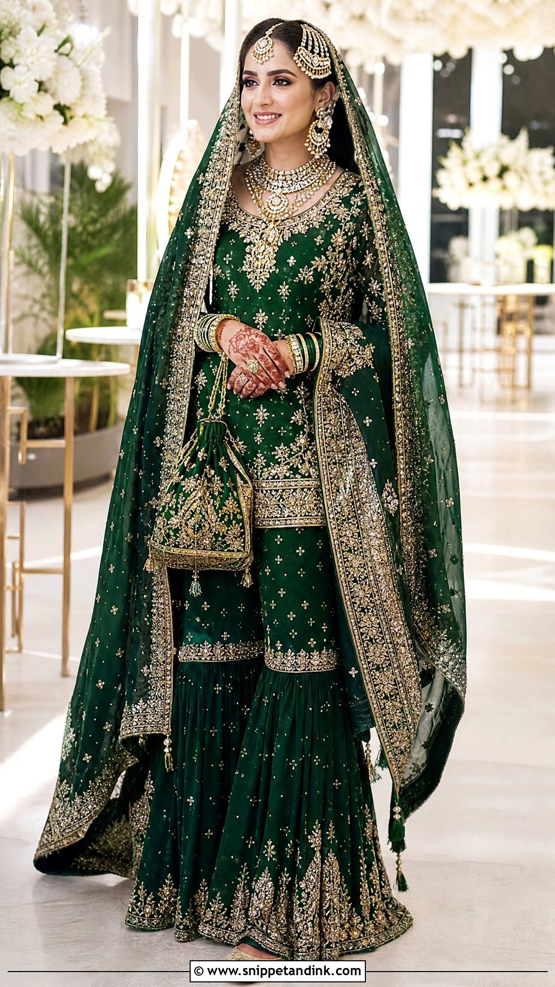 Indian Bridal Sharara Suit - Snippet and Ink - 20 Indian Bridal Wedding Dress Ideas