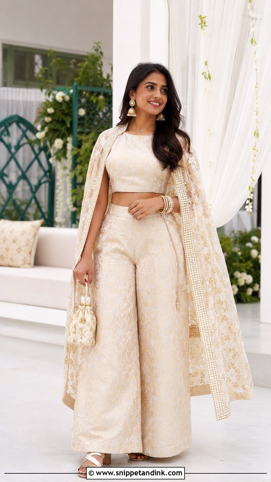 Indian Bridesmaid Co Ord Set - Snippet and Ink - 20 Indian Bridemates Dress Ideas