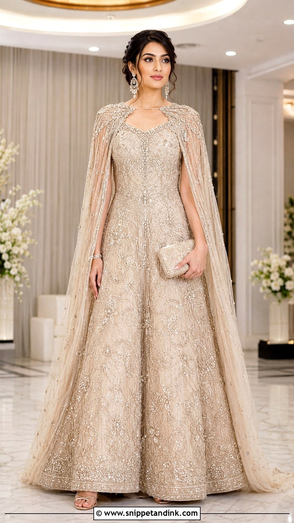 Indian Embroidered Bridal Gown - Snippet and Ink - 20 Best Indian Wedding Dresses