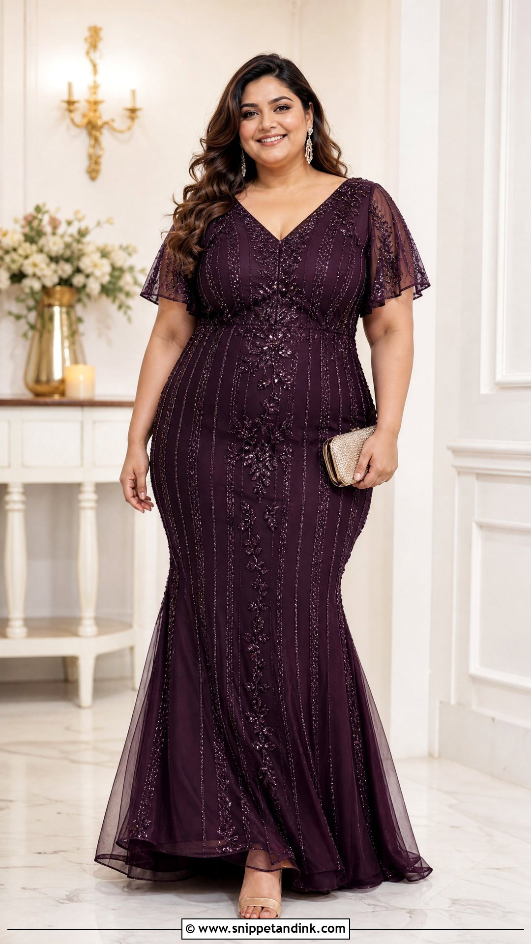 Indian Fish Cut Gown For Plus Size - Snippet and Ink - 25 Indian Fish Cute Gown Ideas