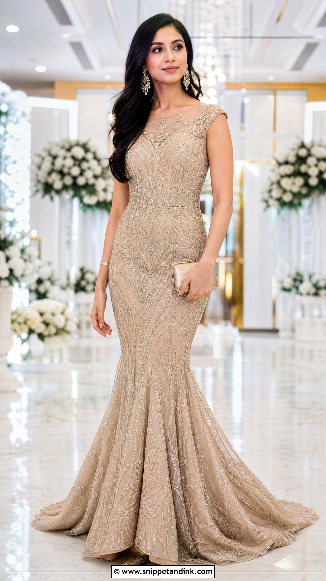 Indian Fish Cut Gown For Wedding Reception - Snippet and Ink - 25 Indian Fish Cute Gown Ideas