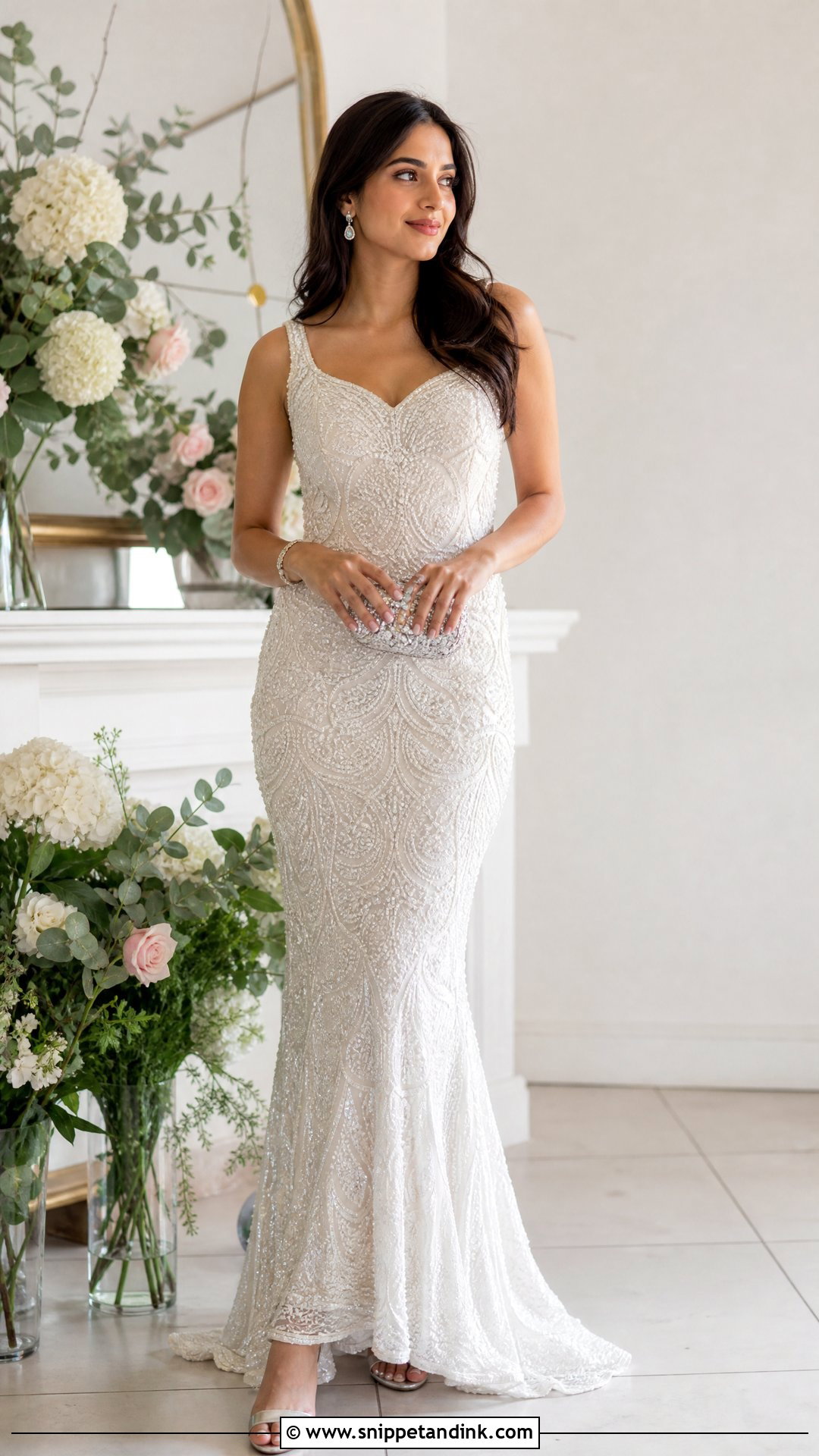 Indian Fish Cut Gown In White - Snippet and Ink - 25 Indian Fish Cute Gown Ideas