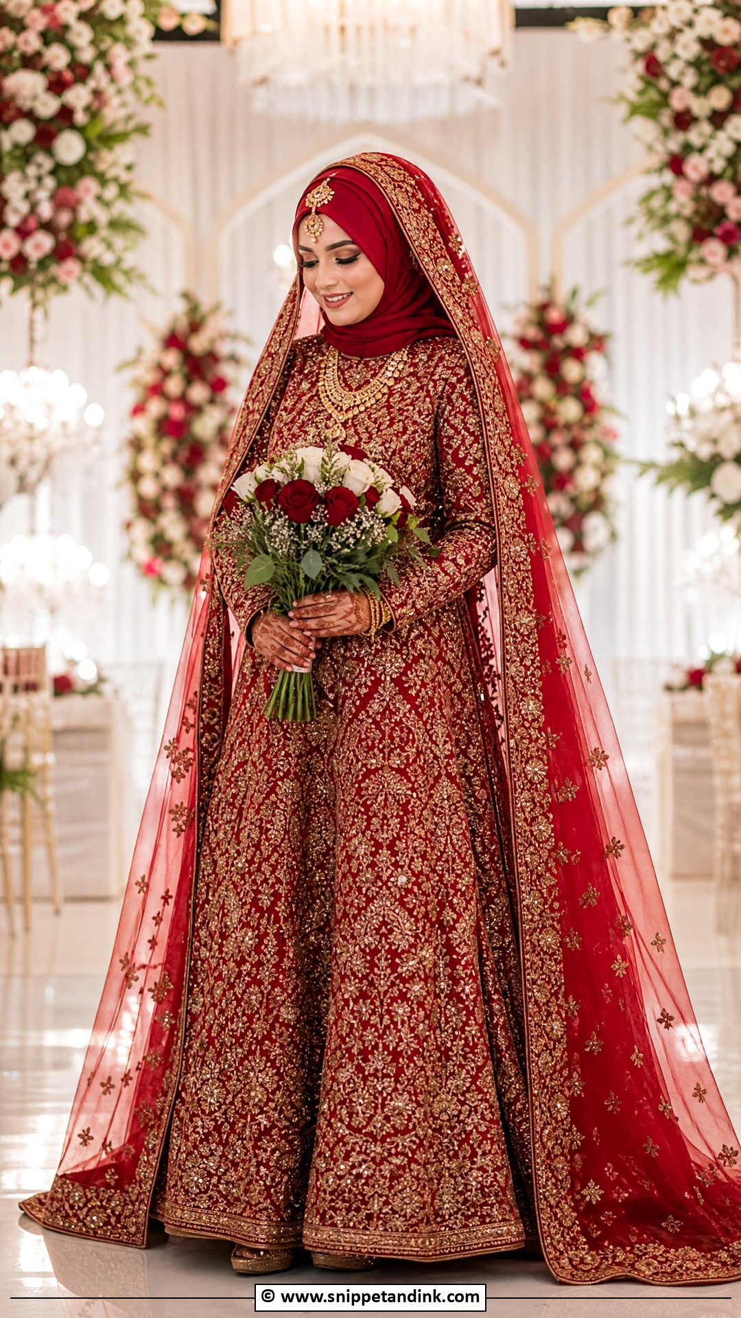 Indian Hijab Wedding Dress - Snippet and Ink - 35 Hijab Wedding Dresses