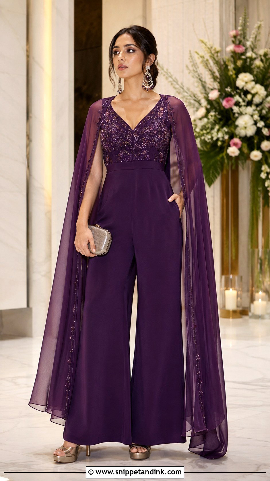 Indian Jumpsuit With Dupatta for Cocktail - Snippet and Ink - 20 Indian Wedding Dress for Sisters Wedding Ideas