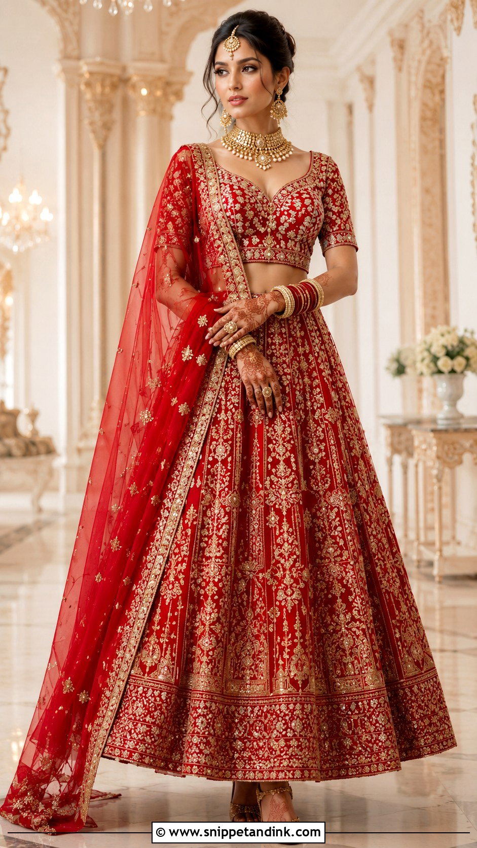 Indian Lehenga Wedding Dress - Snippet and Ink - 25 Traditional Dresses for Wedding