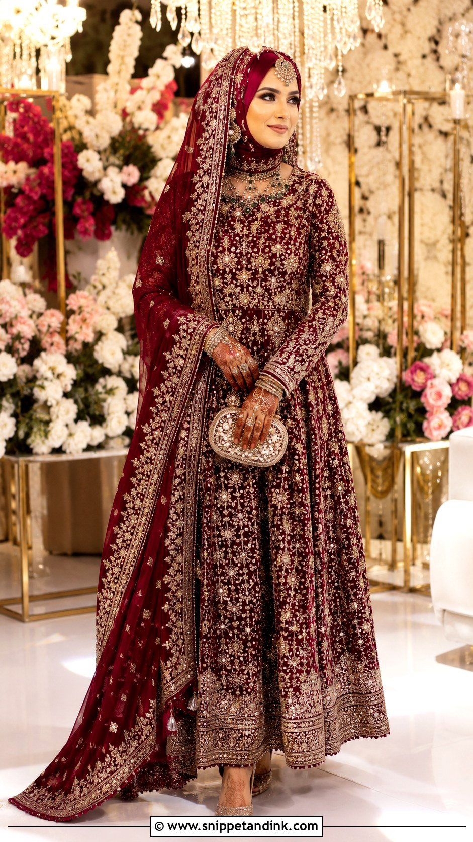 Indian Muslim Bridal Dress - Snippet and Ink - 30 Muslim Bridal Dress Ideas