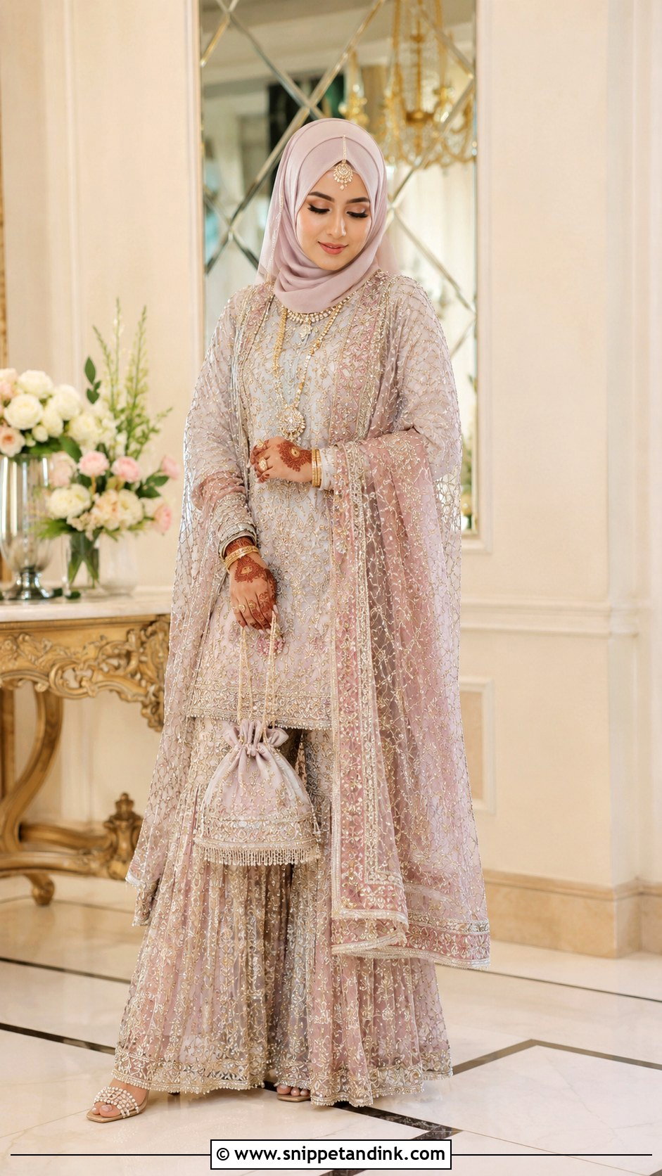 Indian Muslim Hijab Bridal Look - Snippet and Ink - 25 Hijab Bridal Look Ideas
