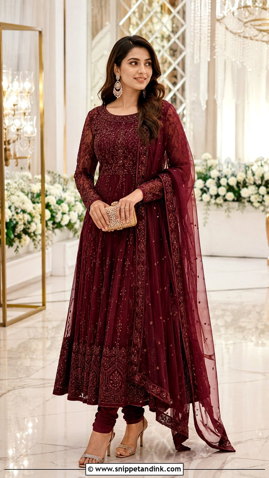 Indian Wedding Anarkali Suit - Snippet and Ink - 30 Indian Dresses for Wedding