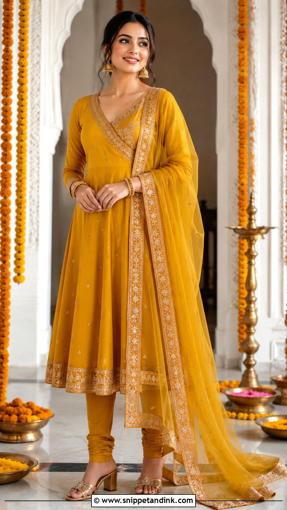 Indian Wedding Angrakha Suit - Snippet and Ink - 30 Indian Dresses for Wedding