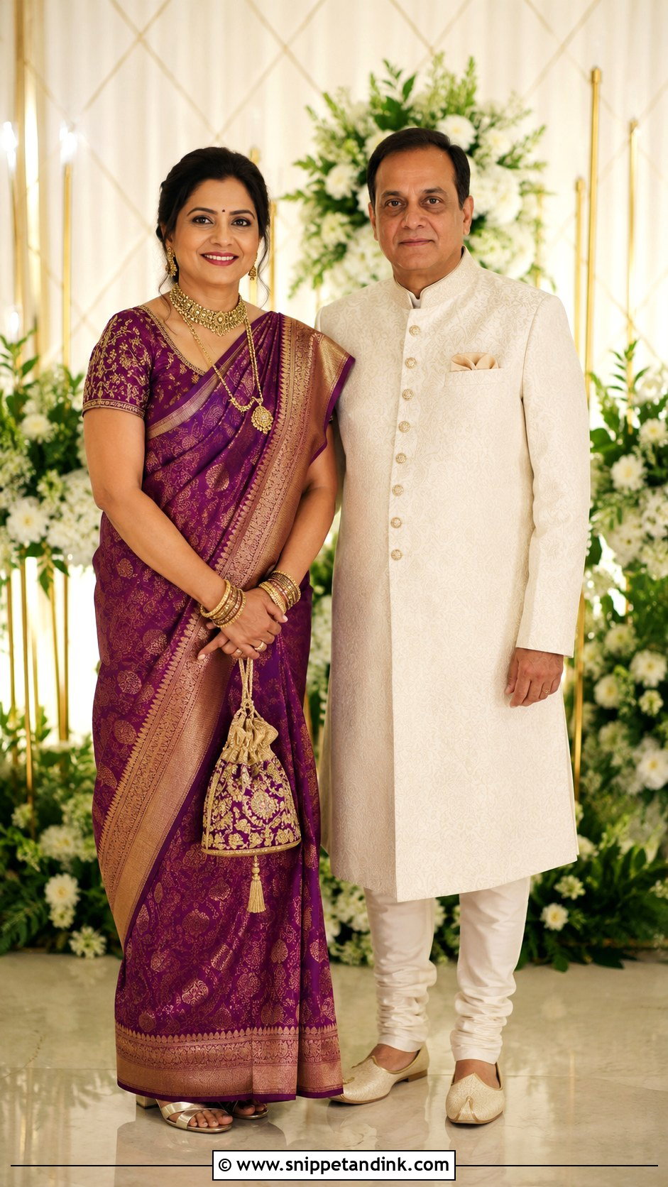 Indian Wedding Brides Parents Outfits - Snippet and Ink - 20 Brides Parents Outfits