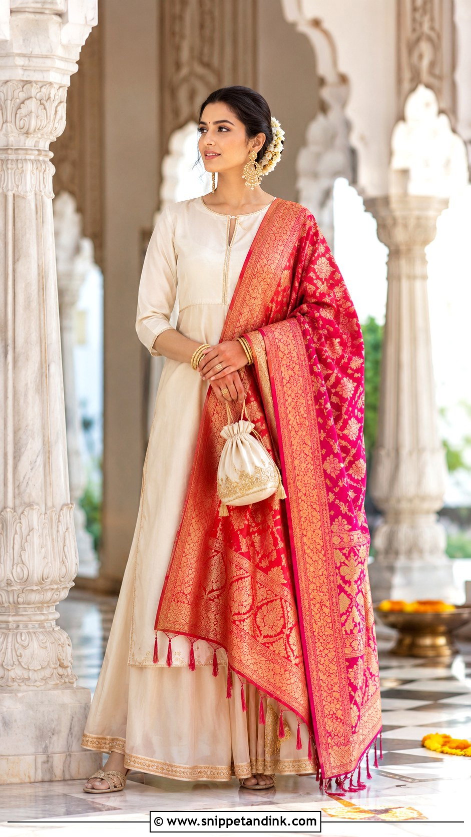 Indian Wedding Dupatta Dress - Snippet and Ink - 30 Indian Dresses for Wedding