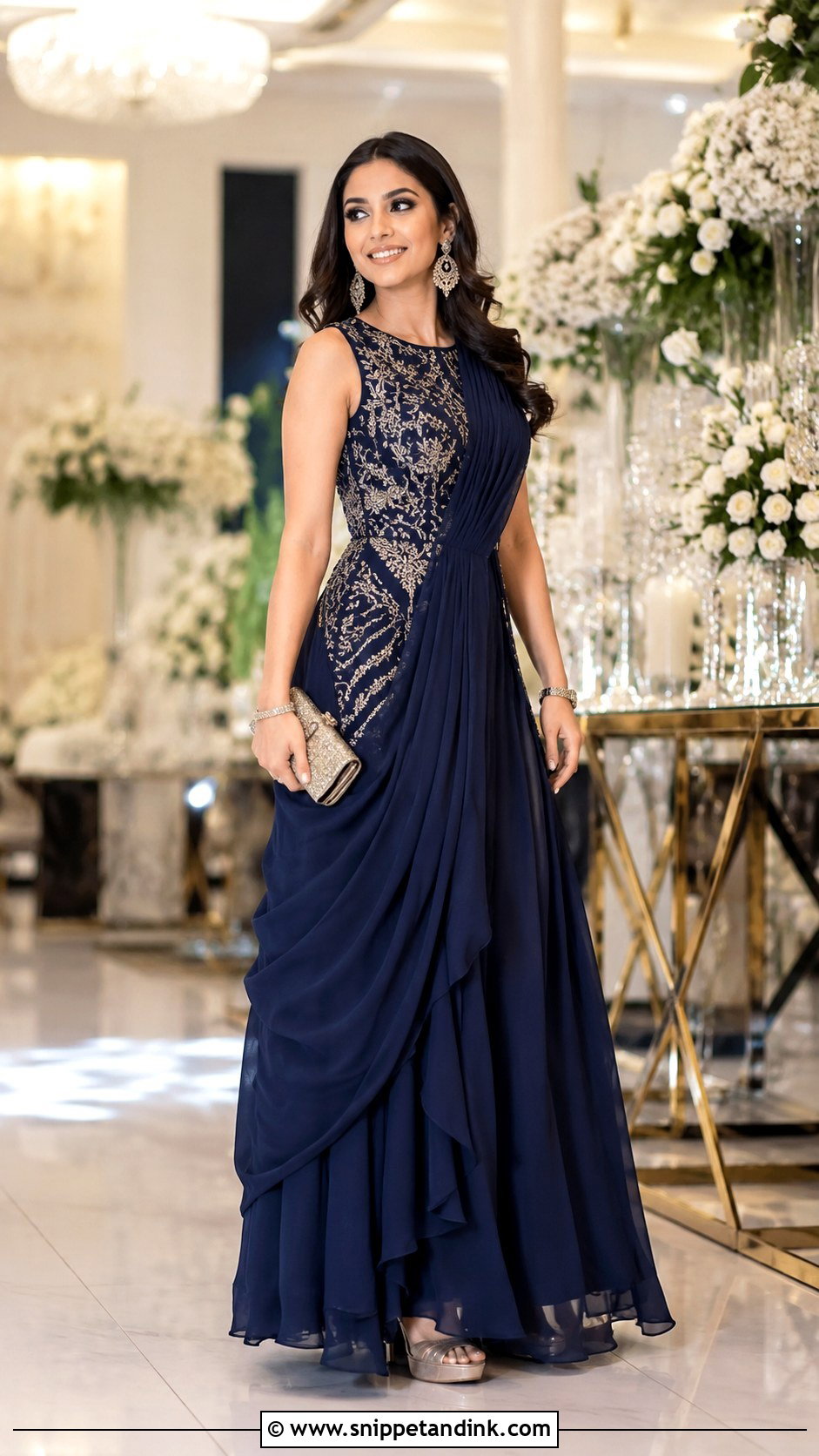 Indian Wedding Indo Western Gown - Snippet and Ink - 30 Indian Dresses for Wedding