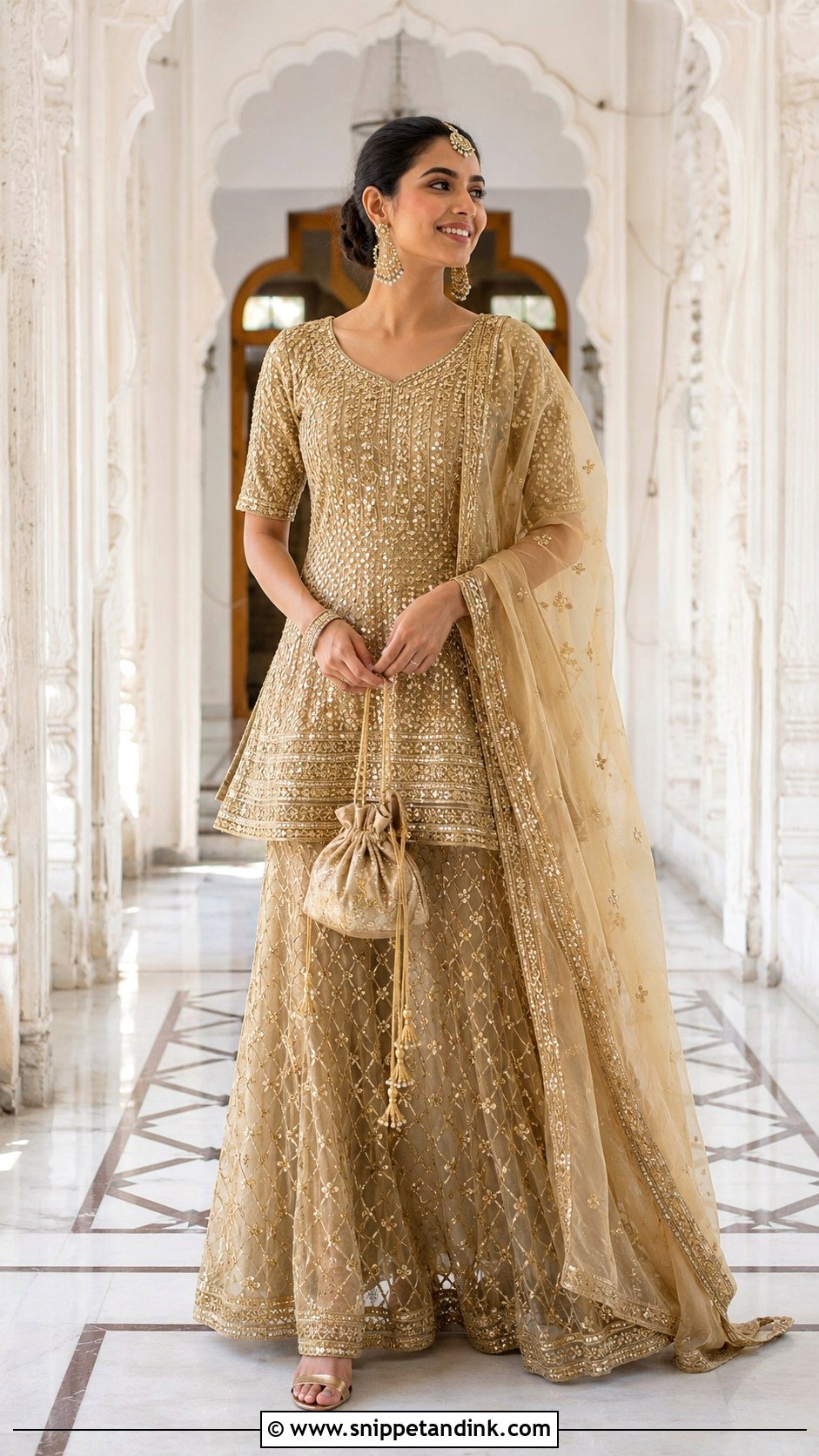 Indian Wedding Kurta Skirt Set - Snippet and Ink - 30 Indian Dresses for Wedding