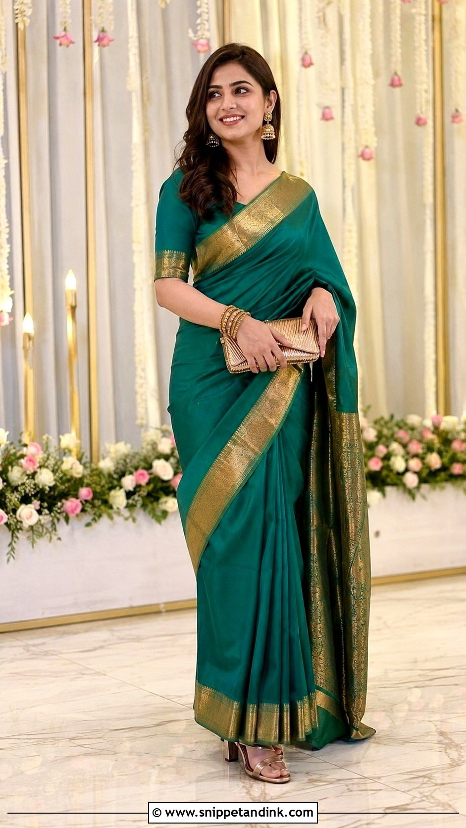 Indian Wedding Silk Saree - Snippet and Ink - 30 Indian Dresses for Wedding