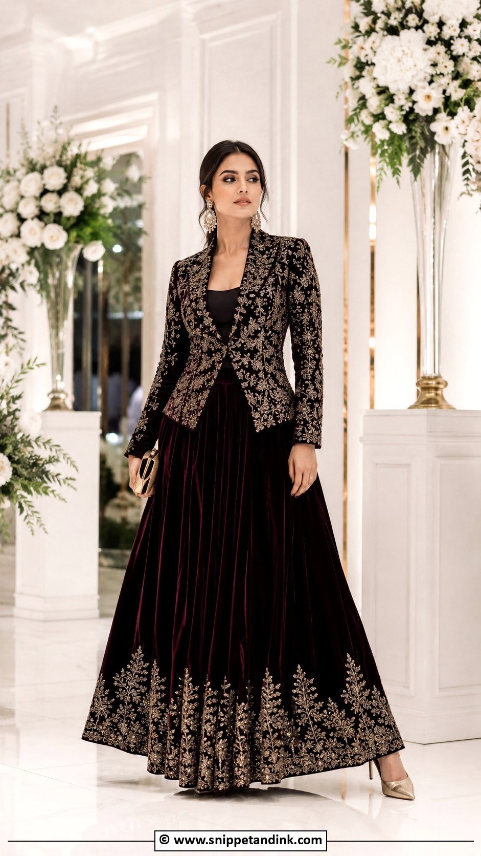 Indo Western Blazer Lehenga For Wedding - Snippet and Ink - 25 Indo Western Outfits for Women Wedding