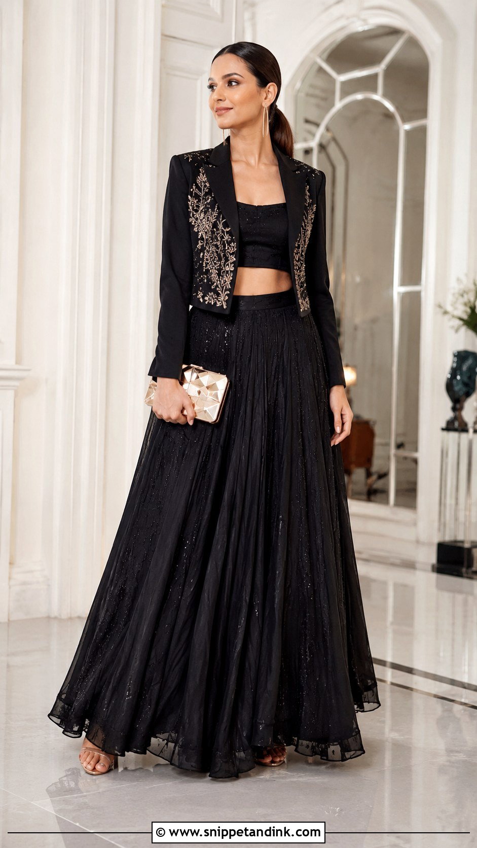 Indo Western Blazer Lehenga - Snippet and Ink - 25 Indo Western Dress for Wedding Ideas