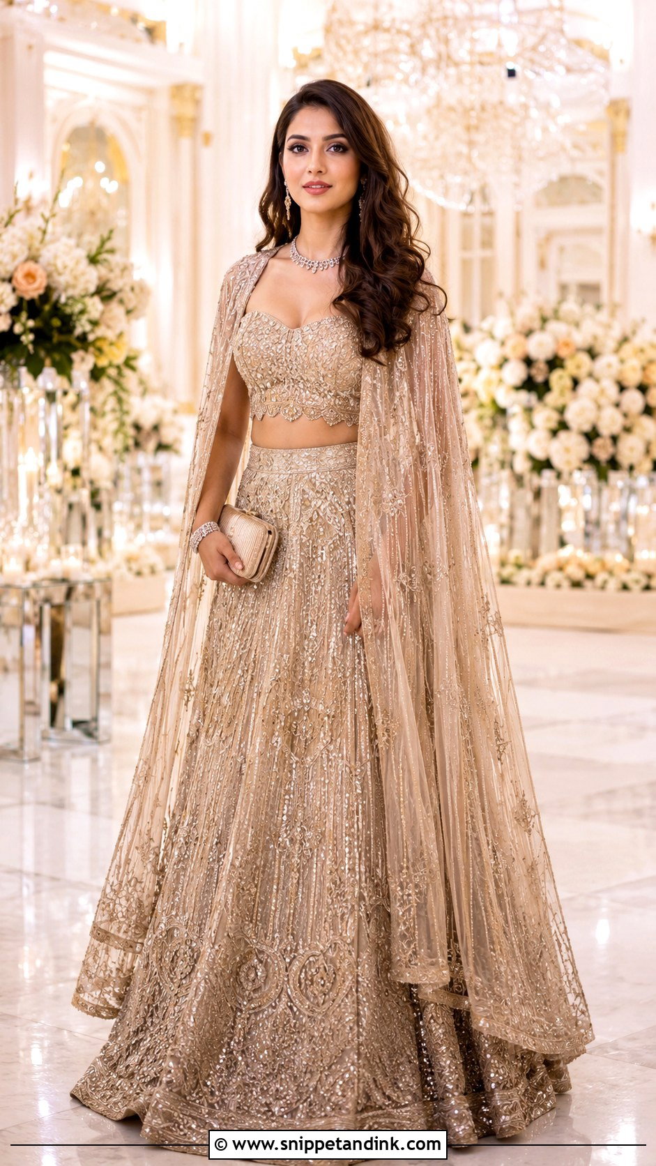 Indo Western Bridal Reception Outfit - Snippet and Ink - 25 Indo Western Wedding Outfits Women