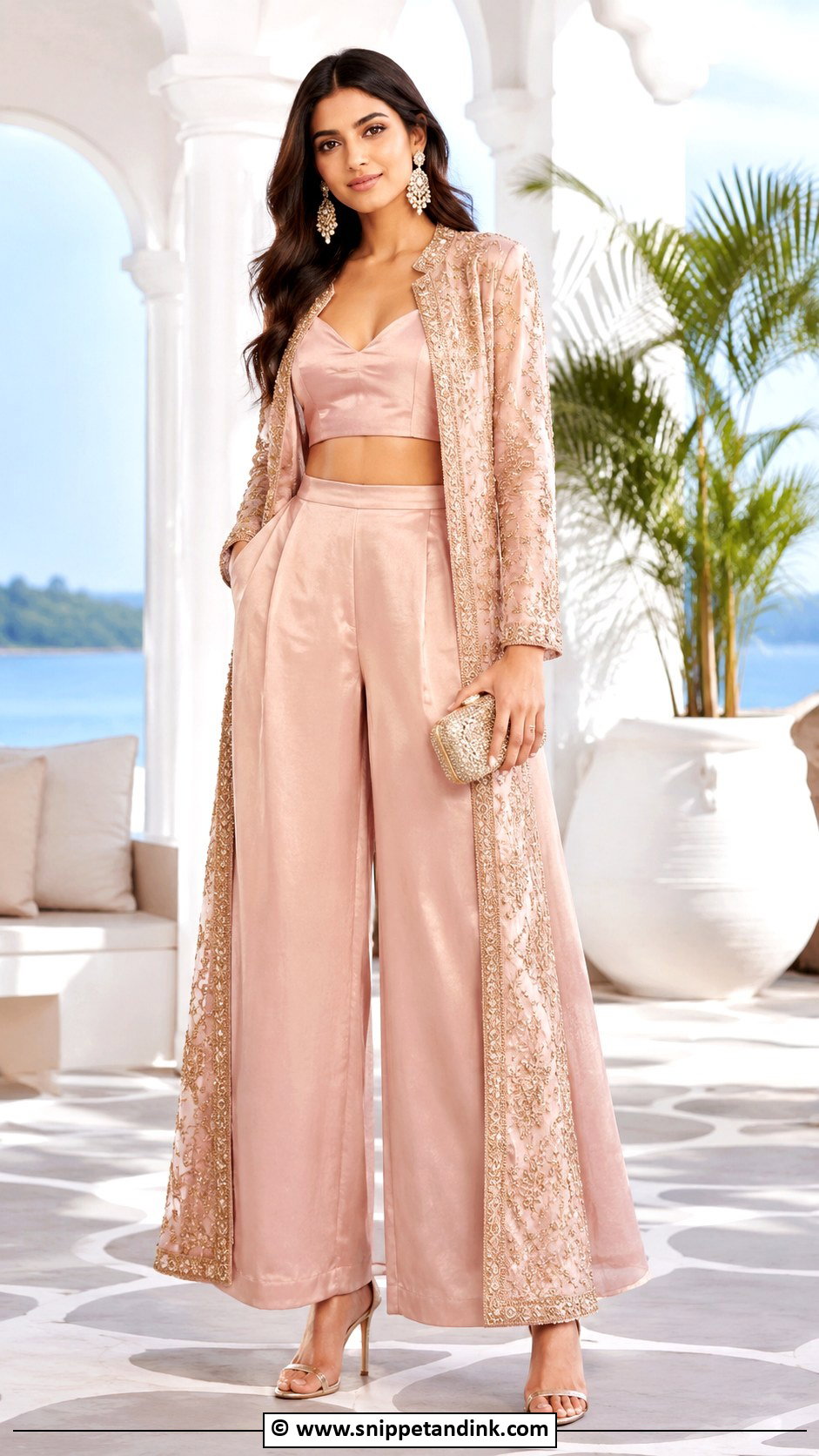 Indo Western Co Ord Set For Wedding - Snippet and Ink - 25 Indo Western Outfits for Women Wedding