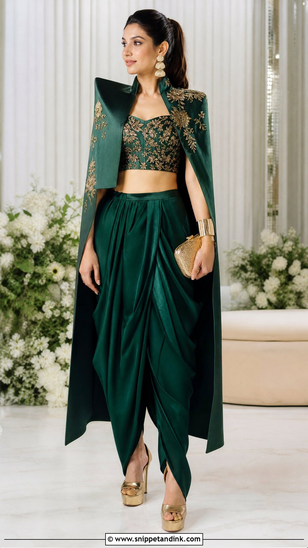 Indo Western Dhoti Pant Outfit For North Indian Wedding - Snippet and Ink - 20 North Indian Wedding Outfits