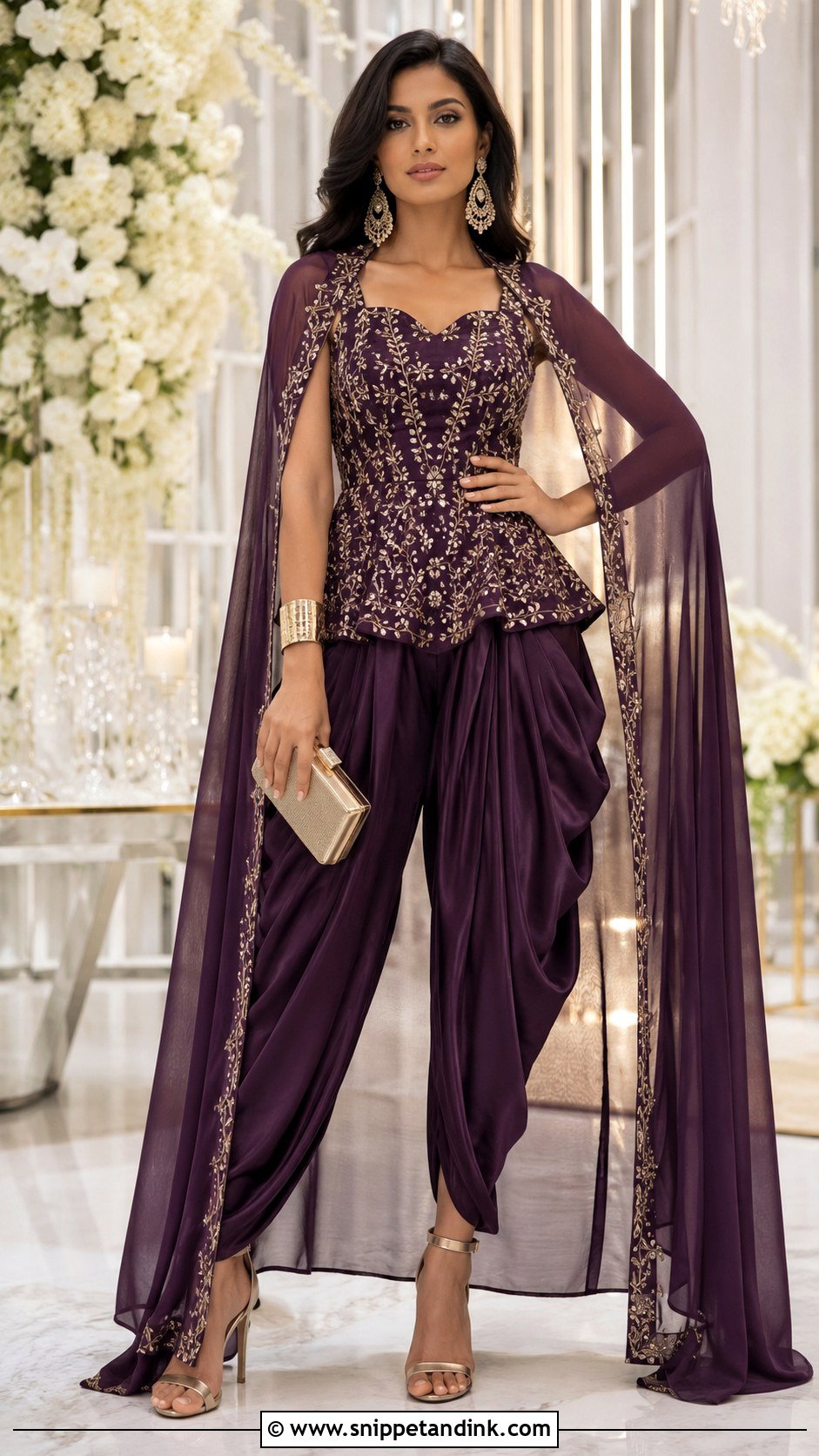 Indo Western Dhoti Pant Outfit - Snippet and Ink - 20 Indian Marriage Outfits for Women
