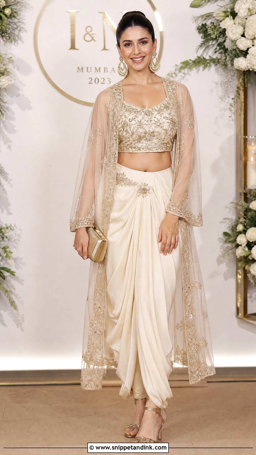 Indo Western Dhoti Pants DJ Night Outfit - Snippet and Ink - 25 Dj Night Outfits for Indian Wedding