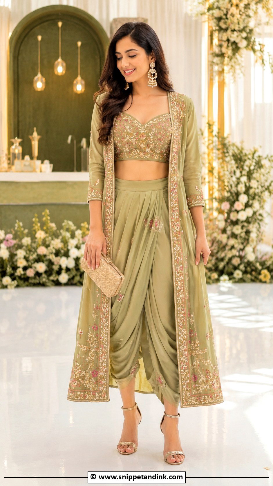 Indo Western Dhoti Set Shaadi Outfit - Snippet and Ink - 30 Shaadi Outfits
