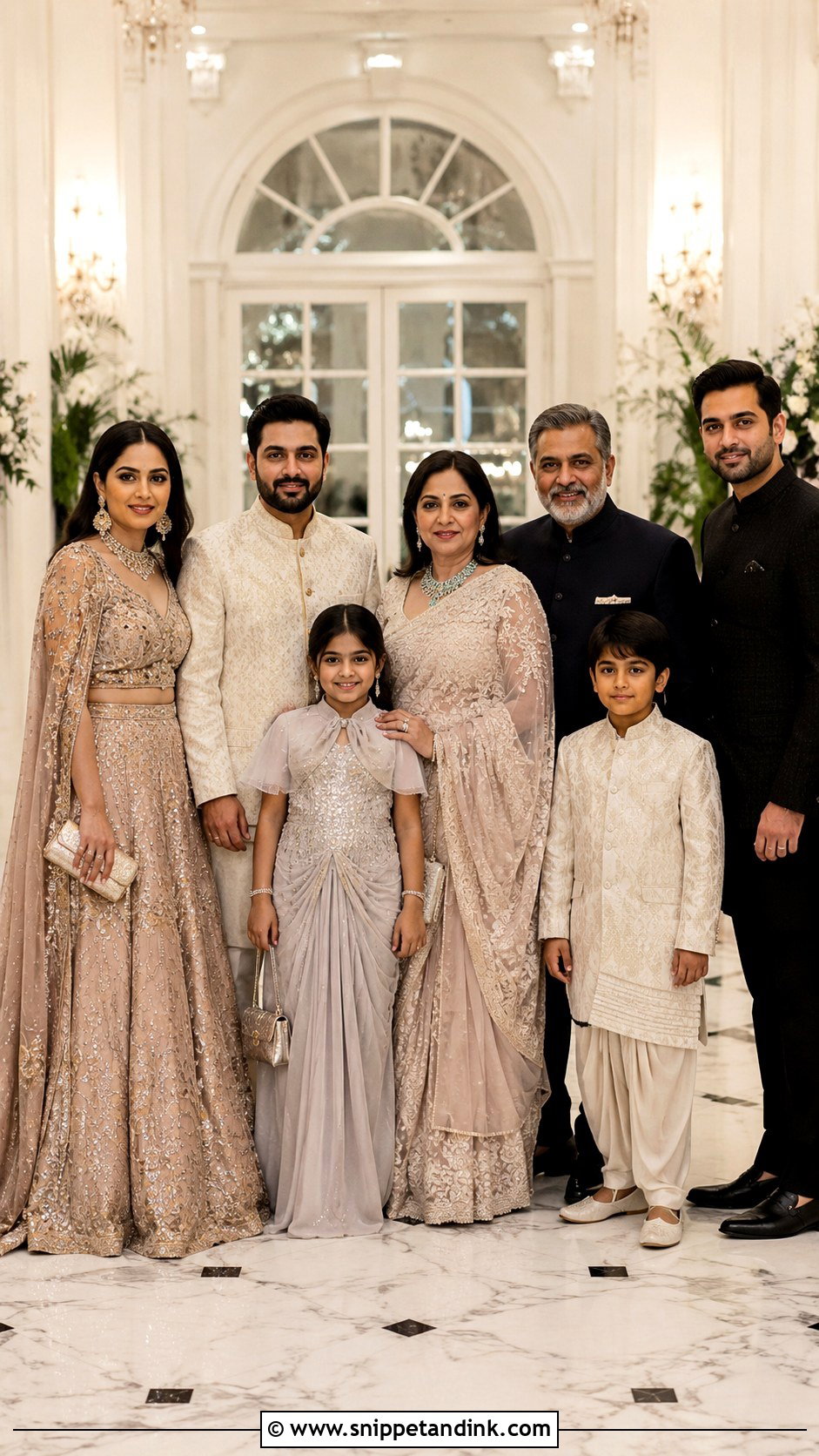 Indo Western Family Wedding Outfits - Snippet and Ink - 25 Indian Wedding Family Matching Outfits