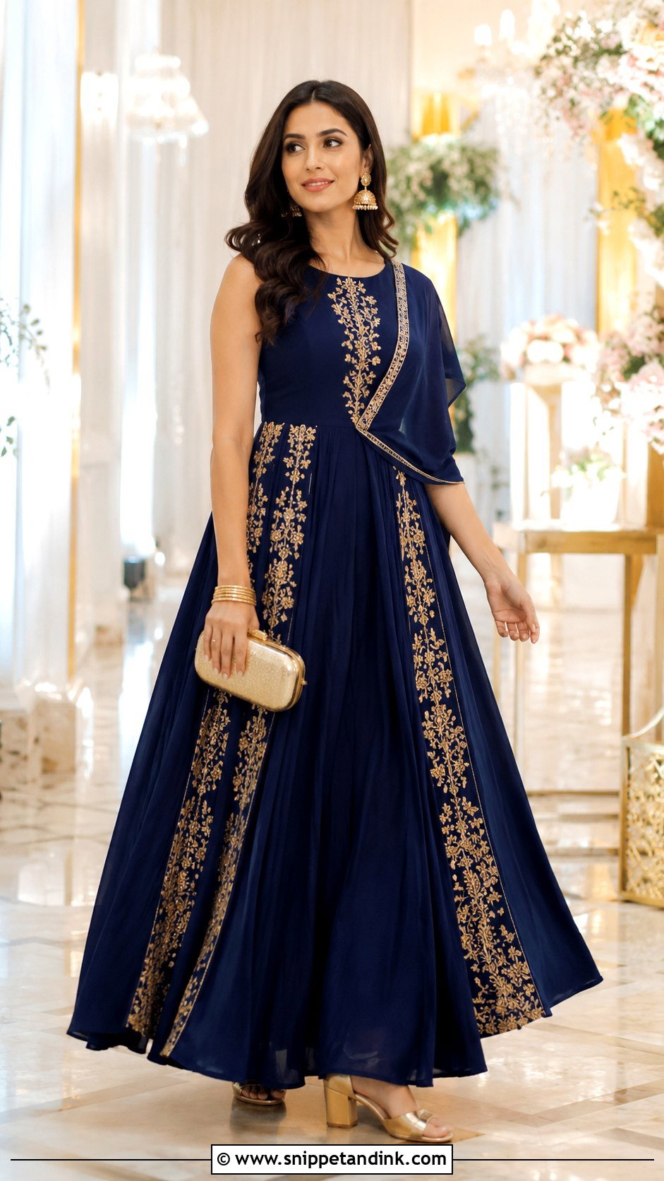Indo Western Frock Gown - Snippet and Ink - 20 Froks with Gown Ideas