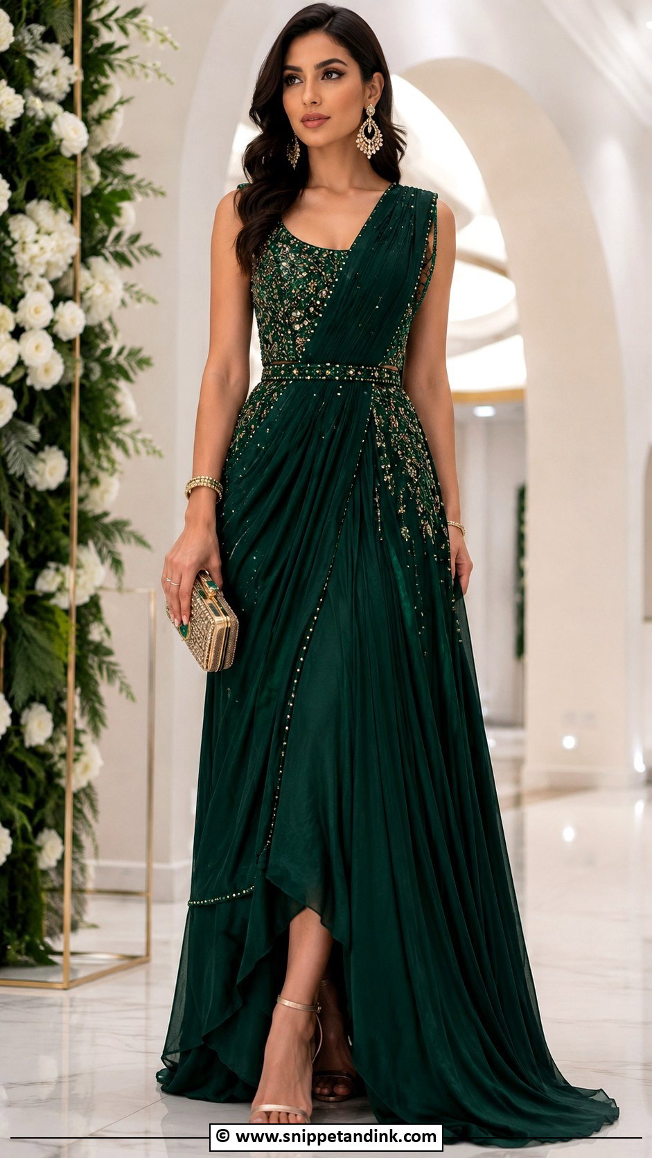 Indo Western Gown Dress - Snippet and Ink - 30 Desi Wedding Dresses