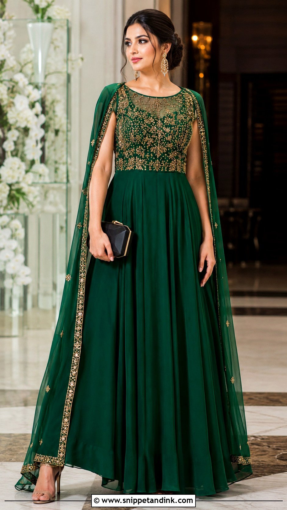 Indo Western Gown For Reception - Snippet and Ink - 25 Indian Best Friend Wedding Outfit Ideas