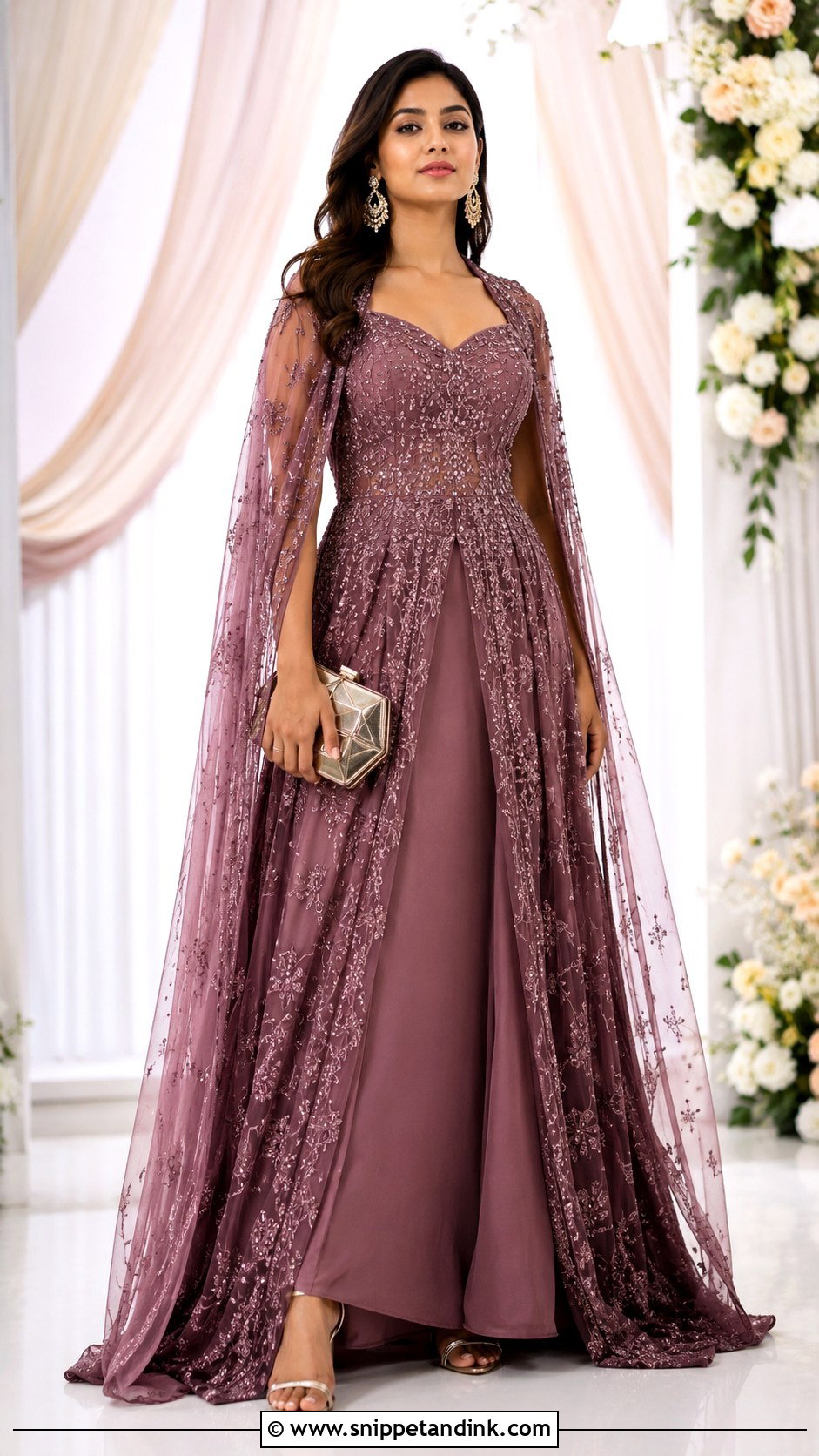 Indo Western Gown For Sister Wedding - Snippet and Ink - 30 Indian Sister Wedding Dress Ideas