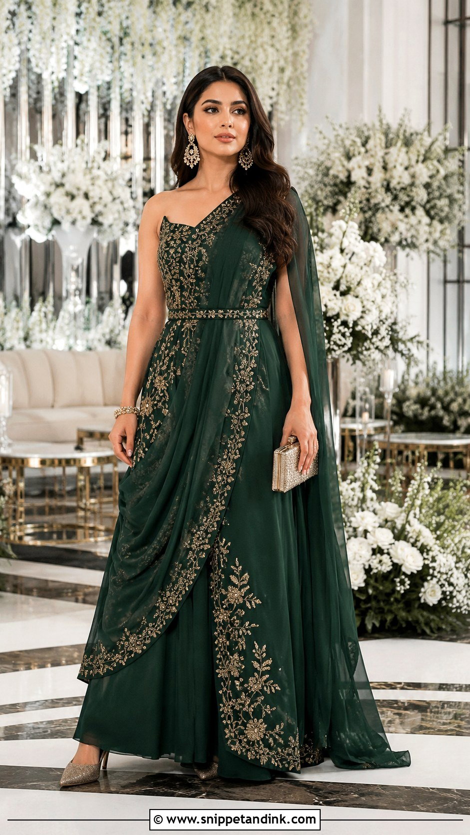 Indo Western Gown Shadi Dress - Snippet and Ink - 20 Indian Shadi Dresses