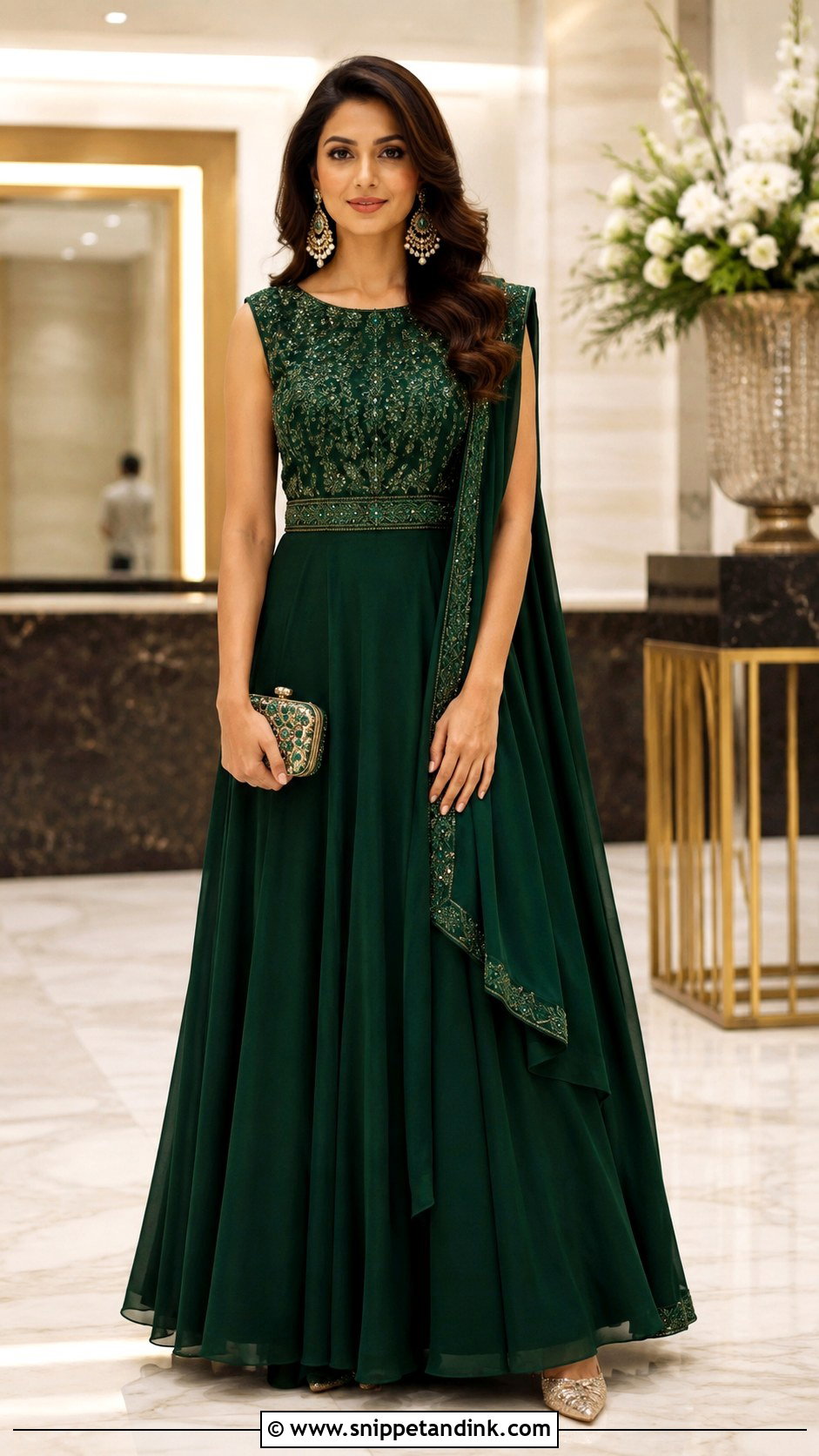 Indo Western Gown for Indian Marriage - Snippet and Ink - 20 Indian Marriage Dress Ideas