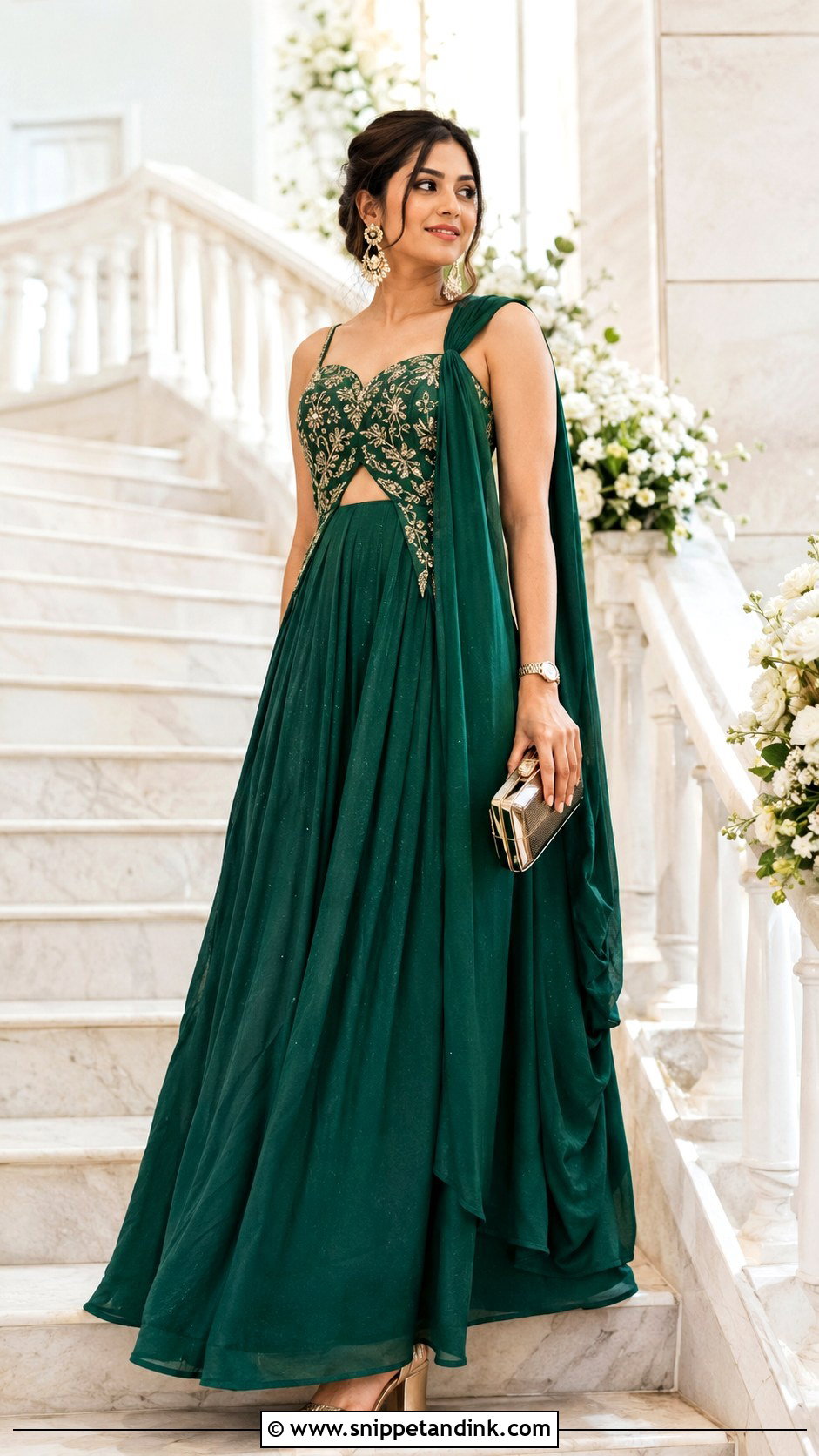 Indo Western Gown for Wedding Reception - Snippet and Ink - 20 Indian Dress for Marriage Function Ideas
