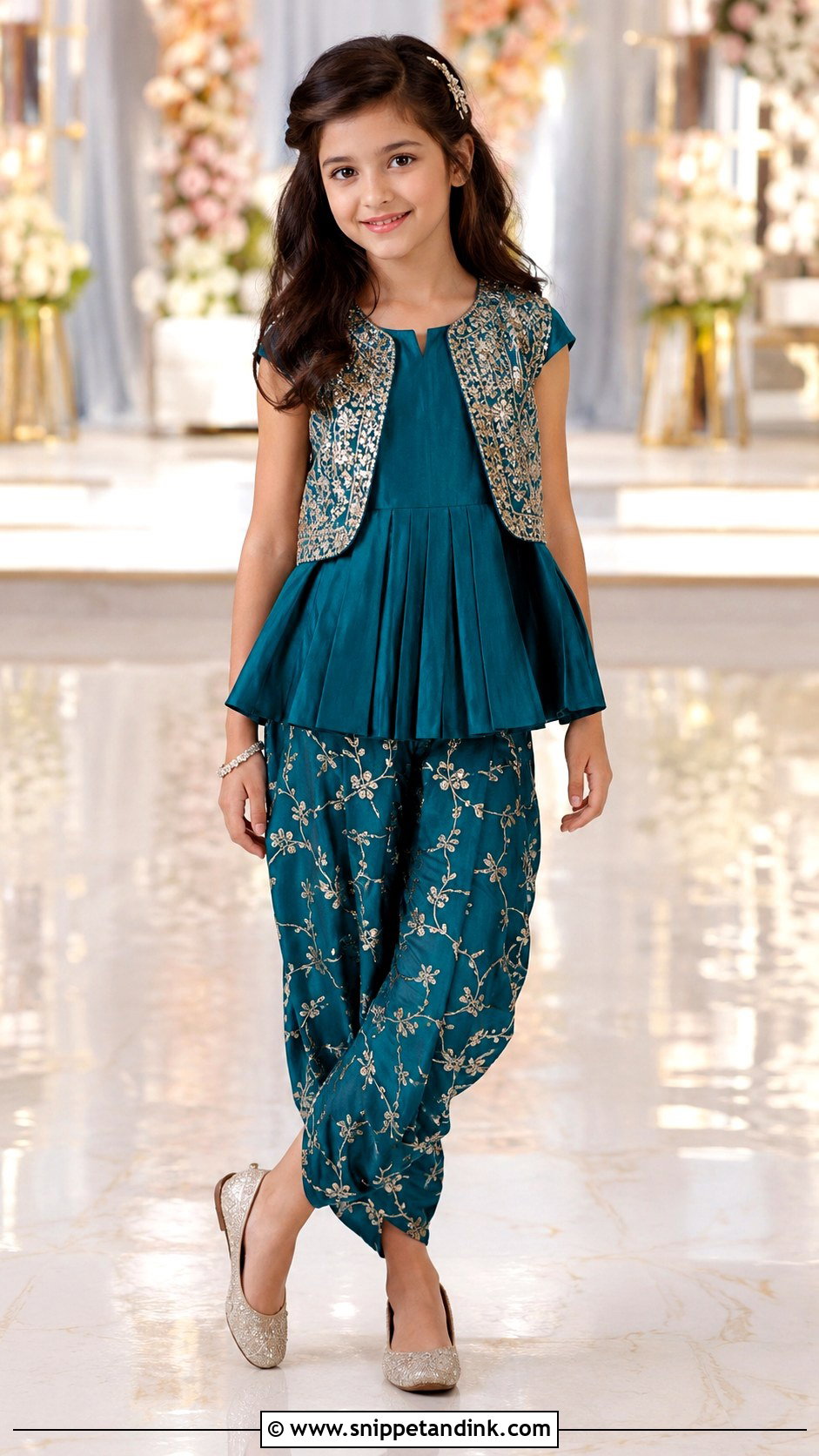 Indo Western Indian Kids Wedding Dress - Snippet and Ink - 25 Indian Kids Wedding Dresses