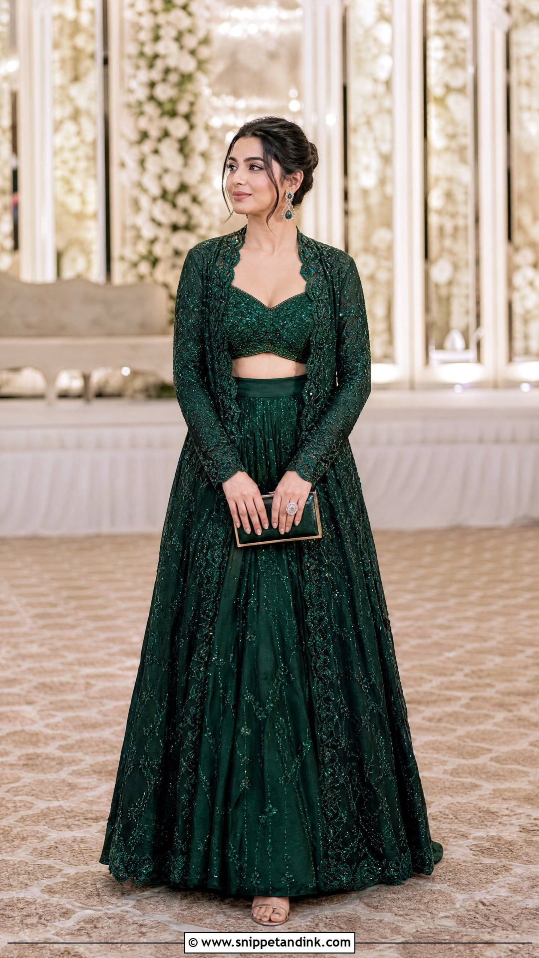 Indo Western Jacket Lehenga - Snippet and Ink - 25 Indo Western Bridal Sangeet Outfit Ideas