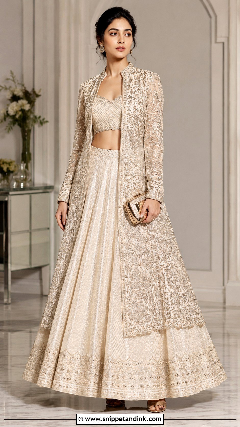 Indo Western Jacket Lehenga - Snippet and Ink - 25 Indo Western Dress for Wedding Ideas