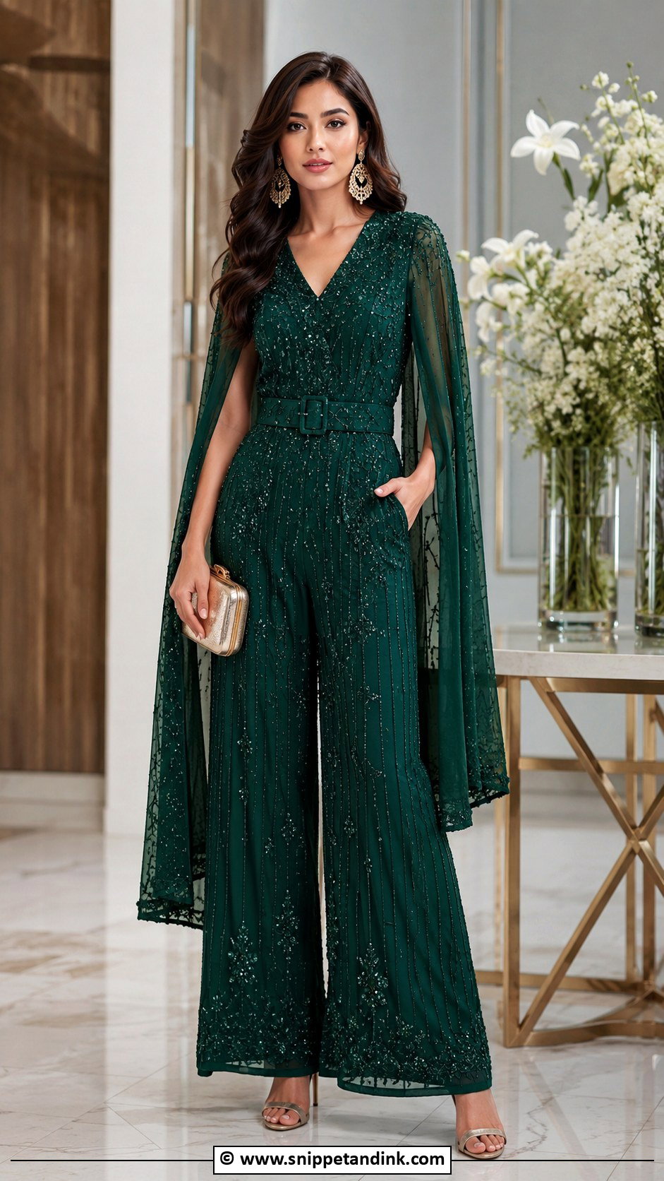Indo Western Jumpsuit For Wedding - Snippet and Ink - 25 Indo Western Outfits for Women Wedding
