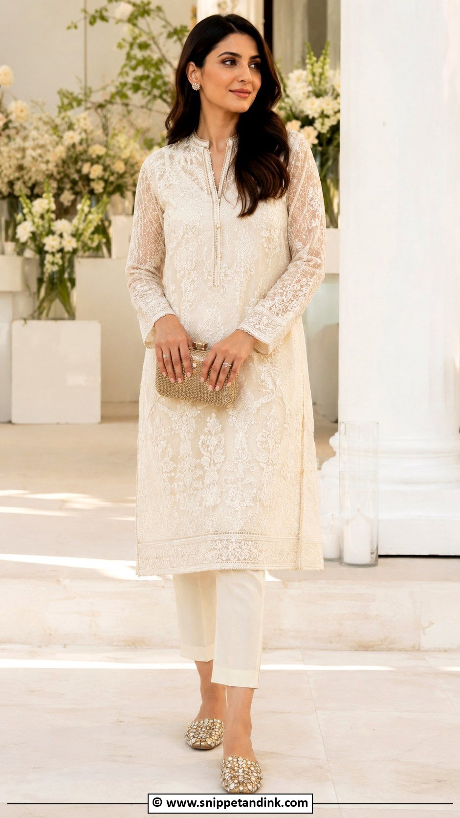 Indo Western Kurta With Trousers - Snippet and Ink - 25 Indo Western Outfits for Women Wedding
