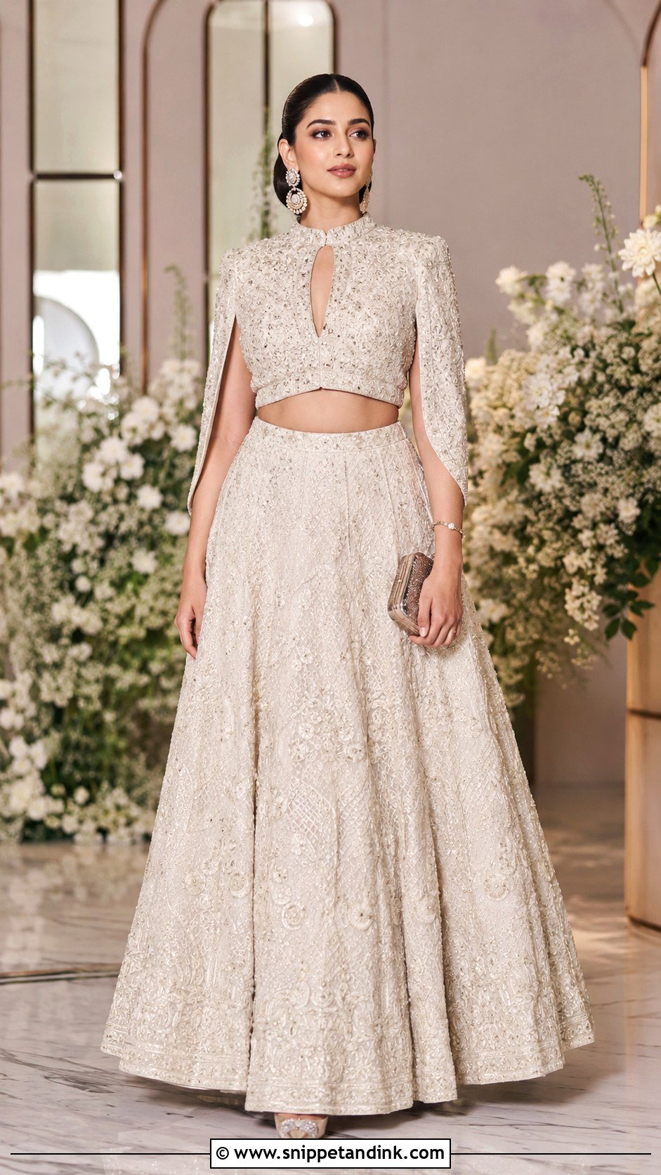 Indo Western Lehenga Outfit - Snippet and Ink - 25 Desi Wedding Shaadi Outfits