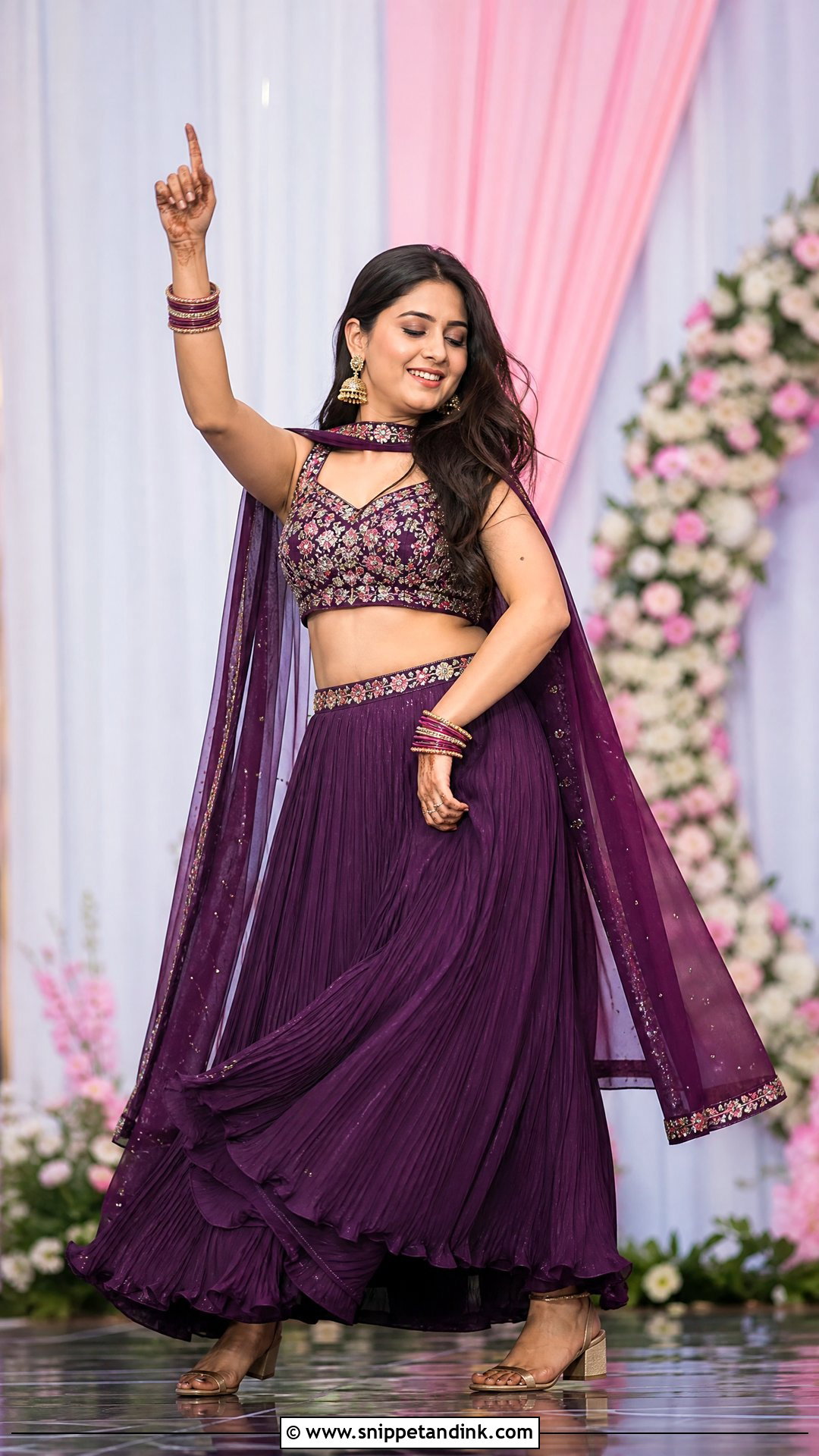 Indo Western Lehenga Wedding Dance Outfit - Snippet and Ink - 20 Wedding Dance Outfit Ideas