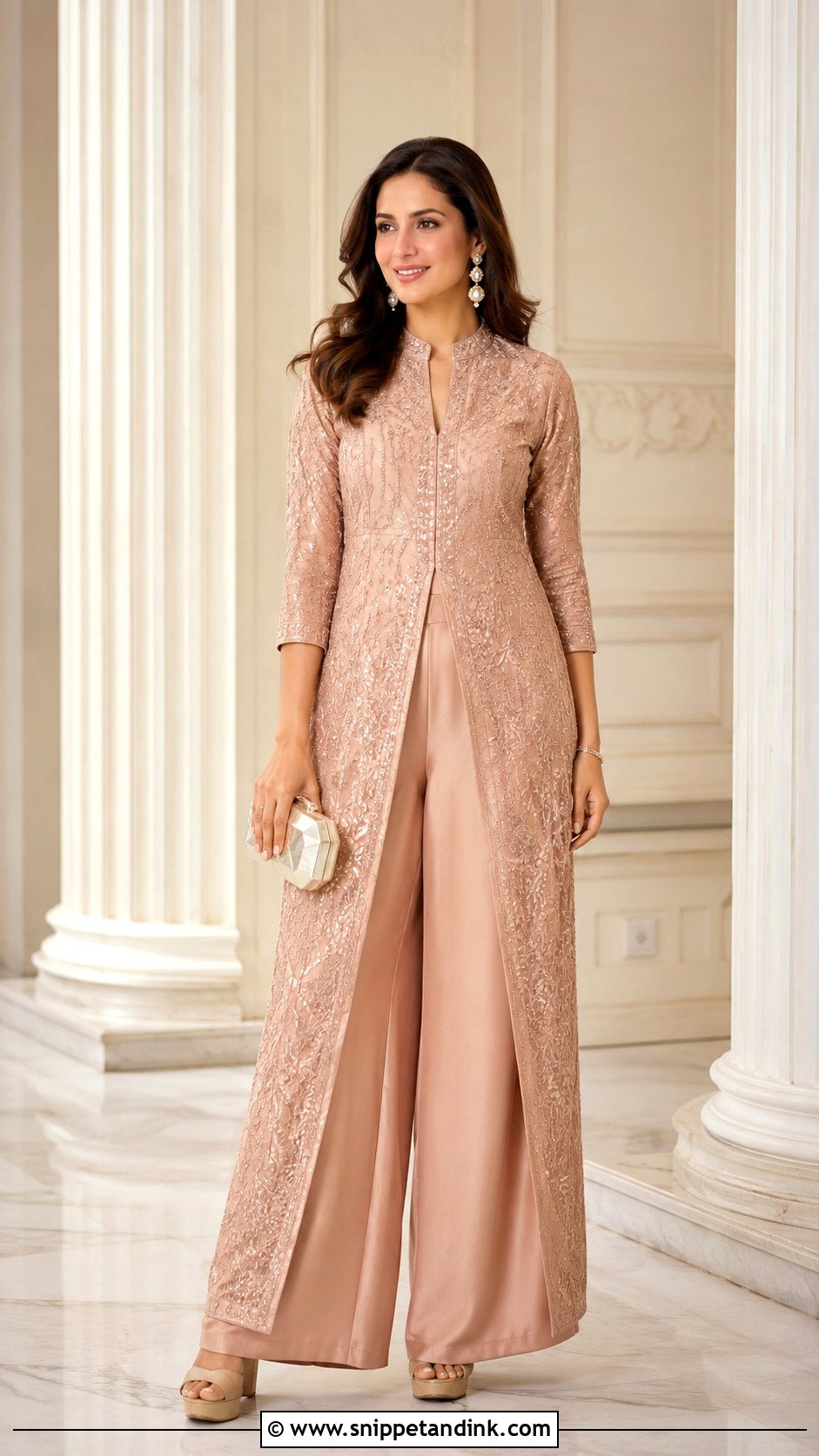 Indo Western Palazzo Suit - Snippet and Ink - 25 Indo Western Dress for Wedding Ideas