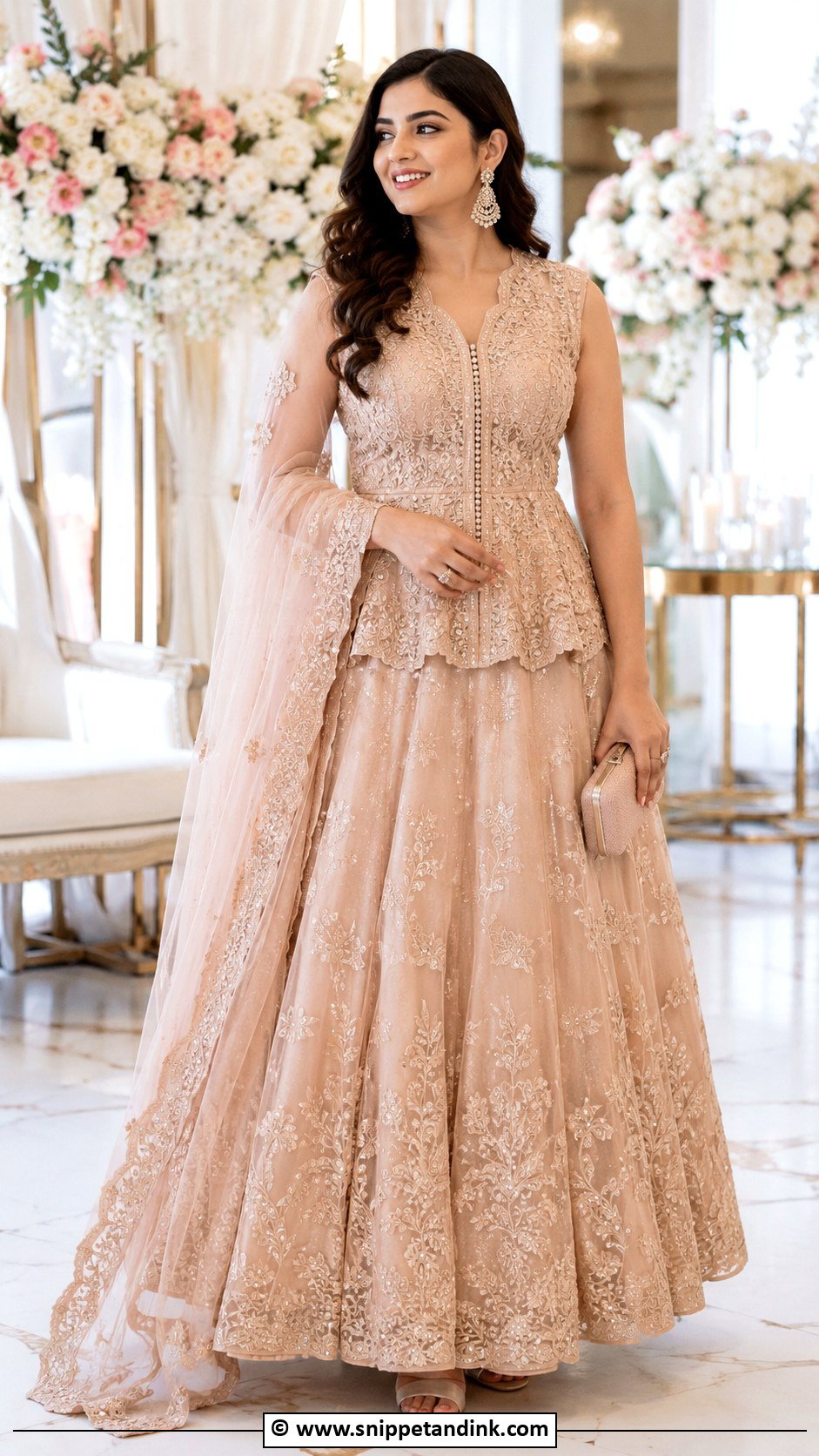 Indo Western Peplum Lehenga For Wedding - Snippet and Ink - 25 Indo Western Outfits for Women Wedding