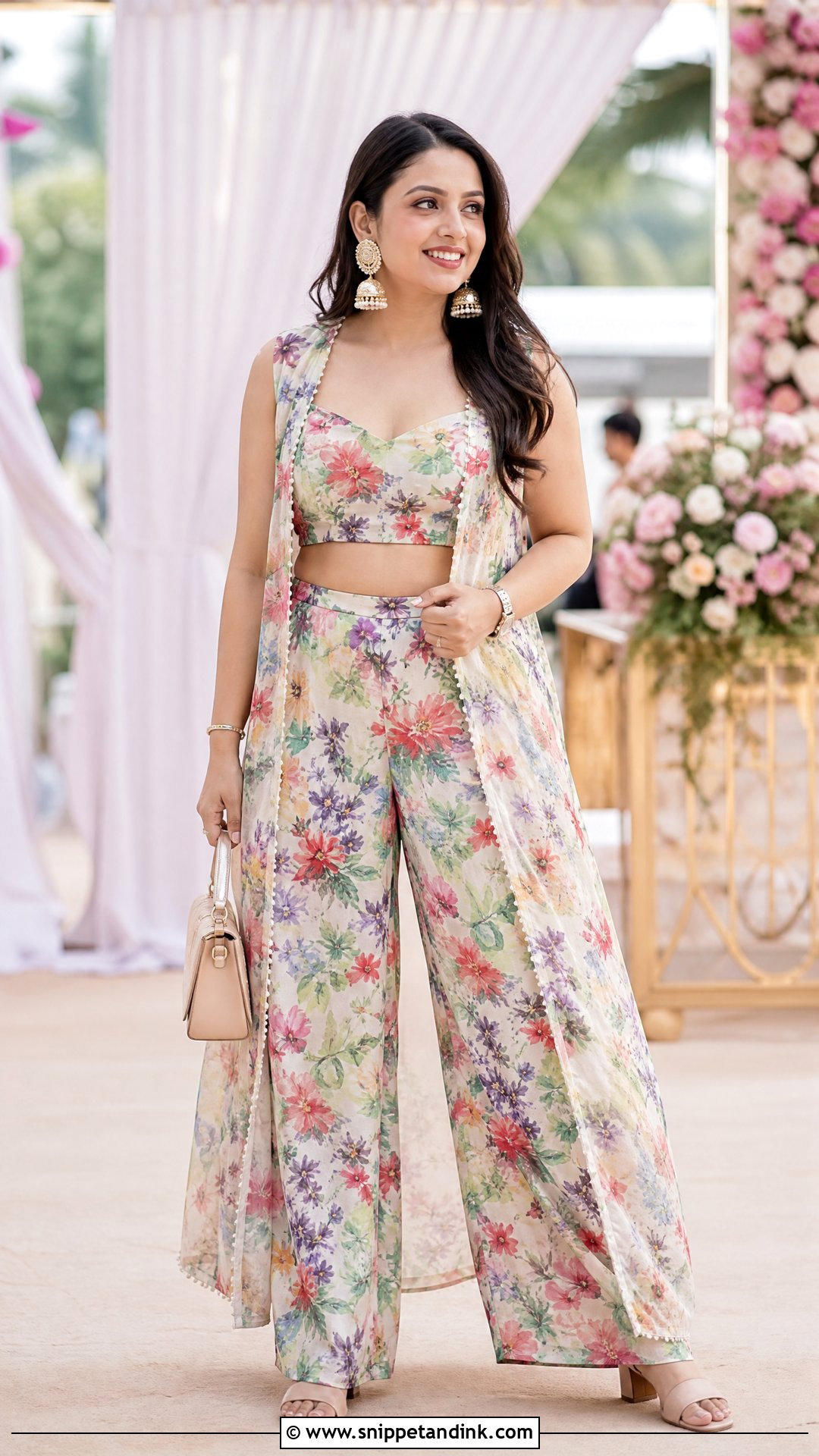 Indo Western Printed Co Ord Set - Snippet and Ink - 25 Indo Western Party Wear Dress Indian Weddings Ideas