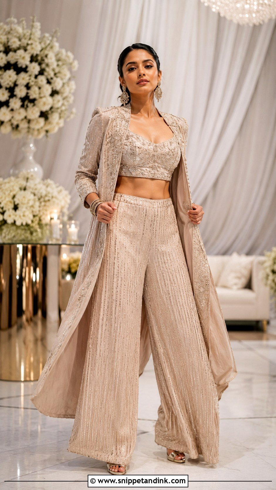 Indo Western Sangeet Co Ord Set - Snippet and Ink - 25 Sangeet Outfits for Bride