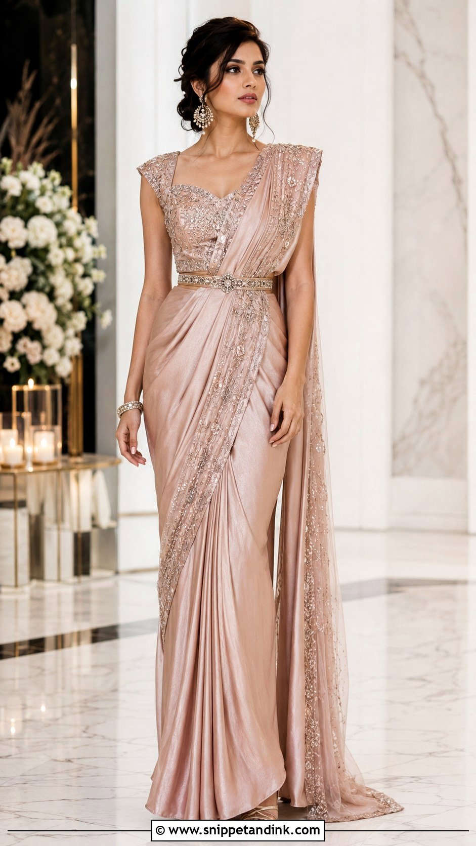 Indo Western Saree Gown - Snippet and Ink - 25 Traditional Indian Dresses for Wedding