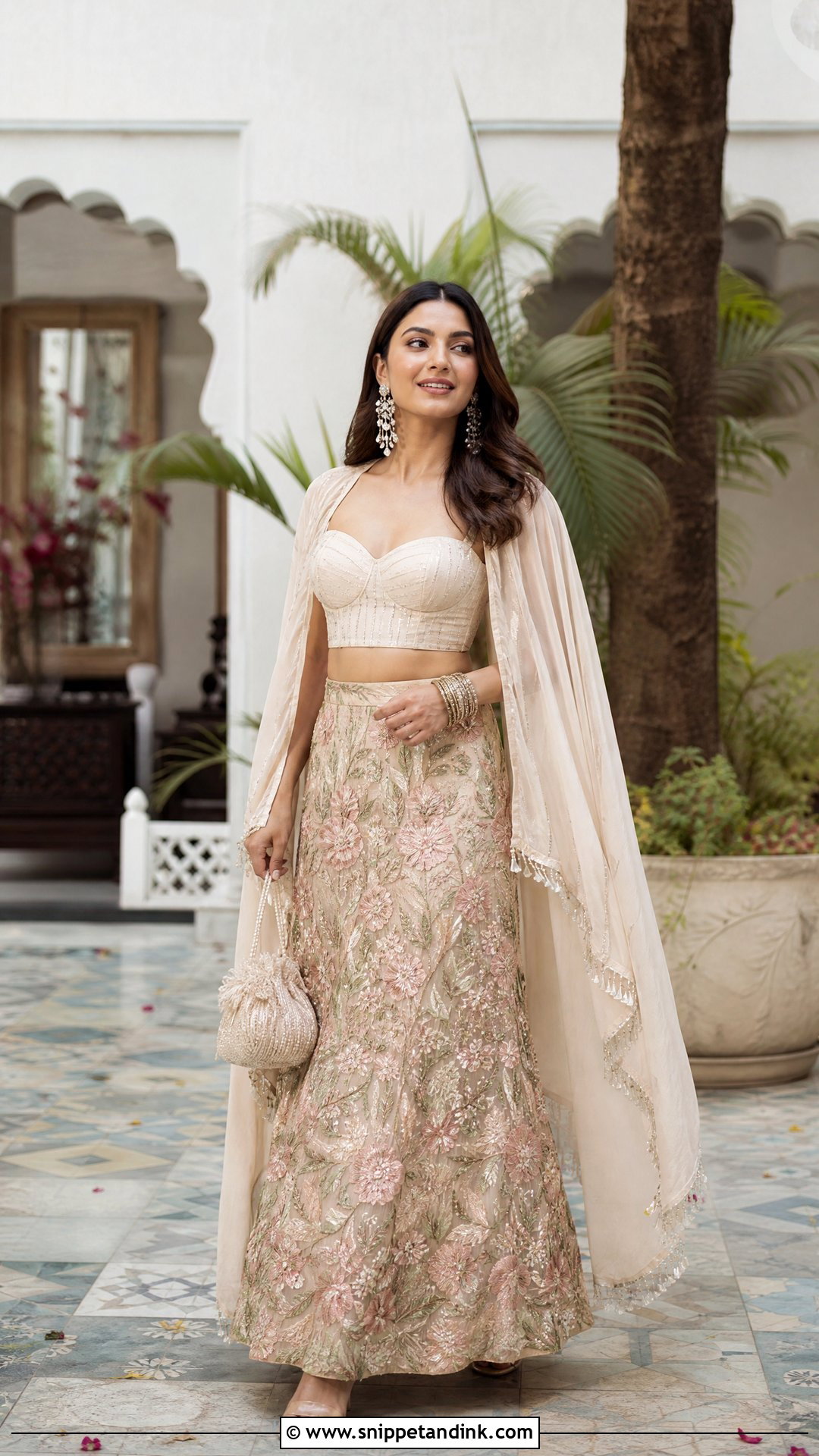 Indo Western Skirt Outfit - Snippet and Ink - 25 Trending Indian Wedding Outfits