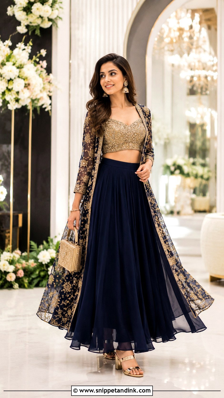 Indo Western Skirt Set for Cousin Wedding - Snippet and Ink - 20 Wedding Dress for Cousins Ideas