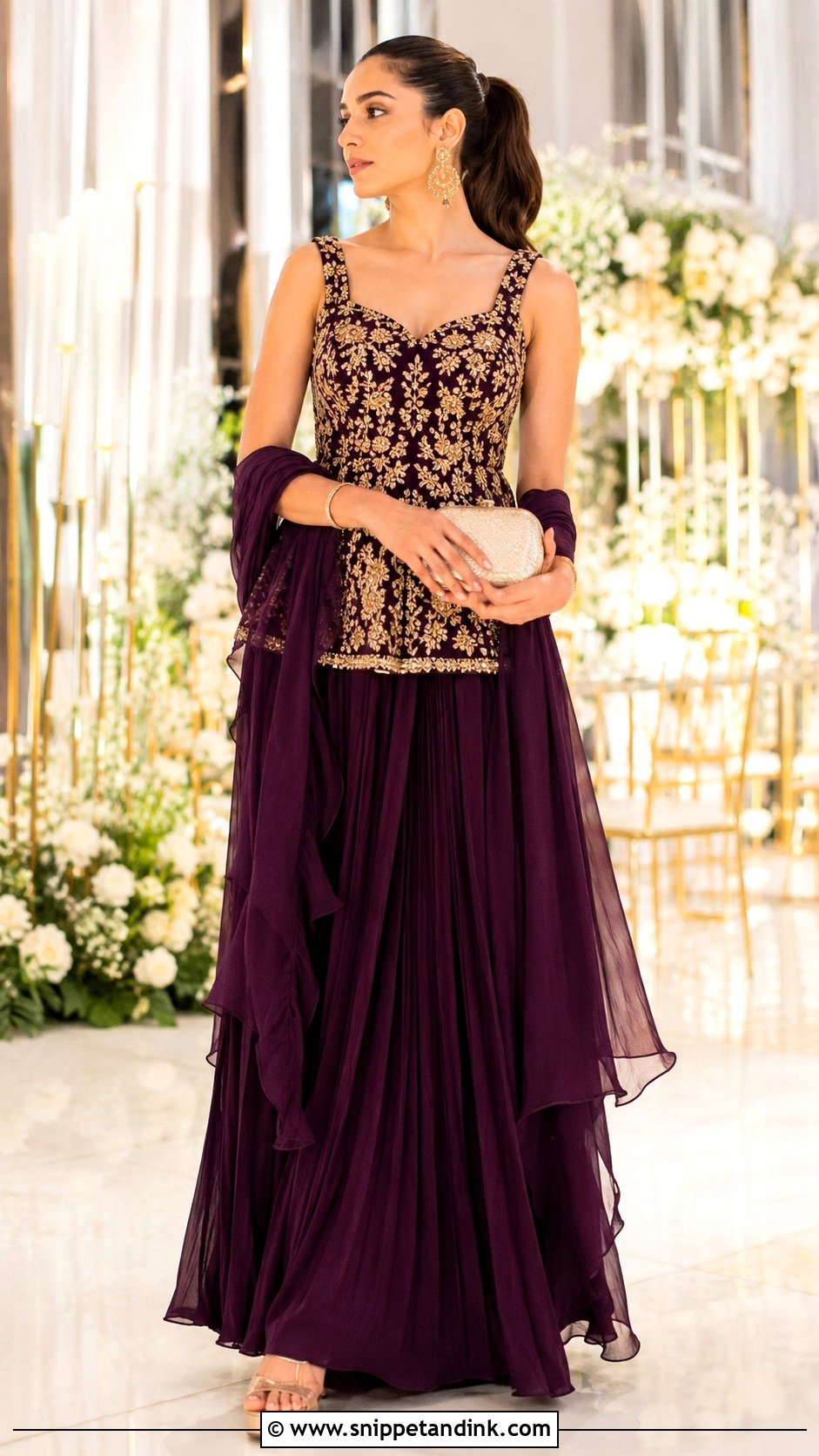 Indo Western Skirt Set for Indian Wedding - Snippet and Ink - 20 Indian Wedding Dresses Ideas