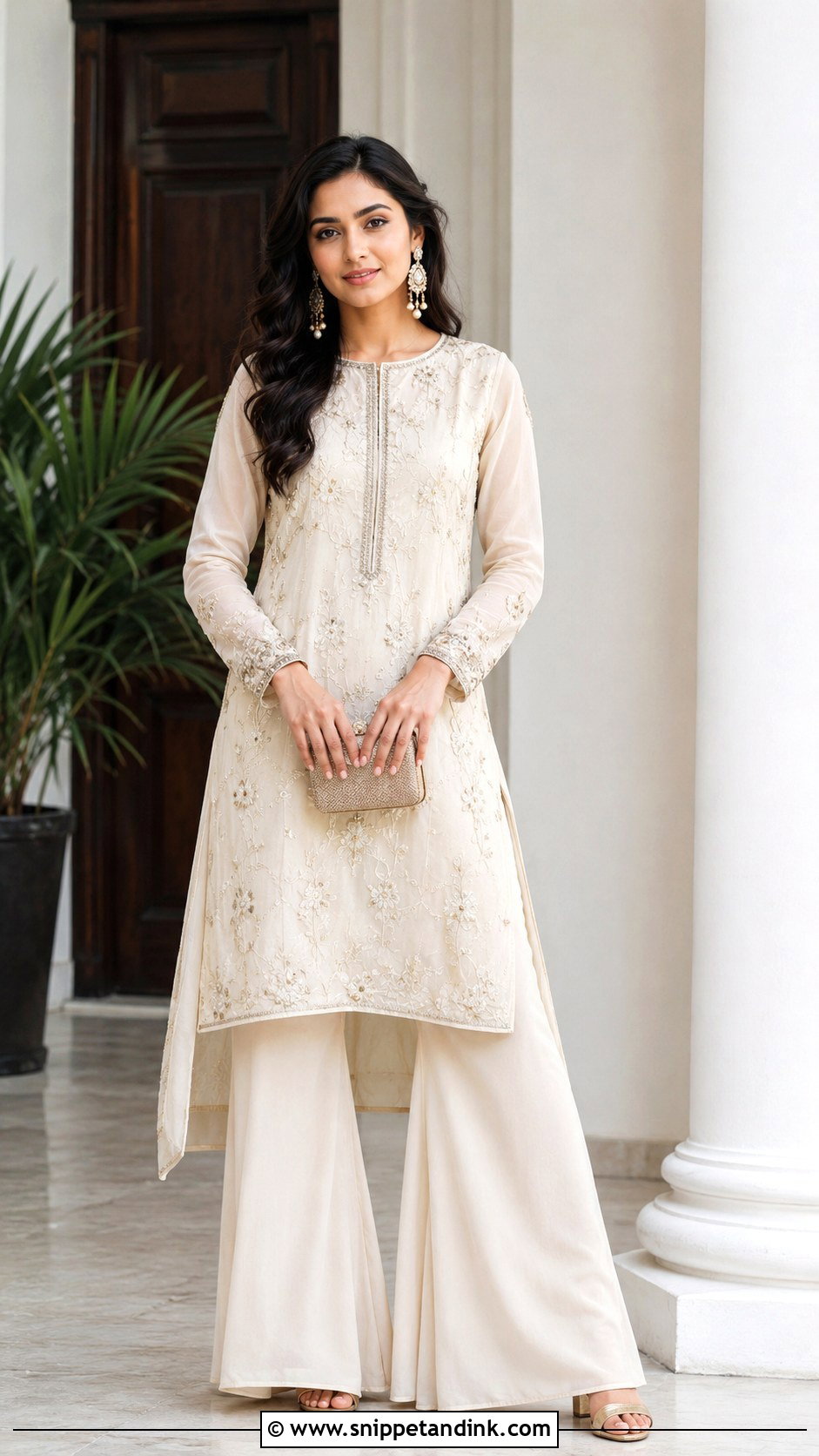 Indo Western Tunic With Flared Pants - Snippet and Ink - 25 Indo Western Dress for Wedding Ideas